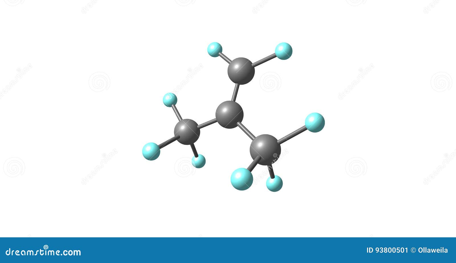 Perfluoroisobutene Molecular Structure Isolated on White Stock Illustration  - Illustration of treatment, research: 93800501
