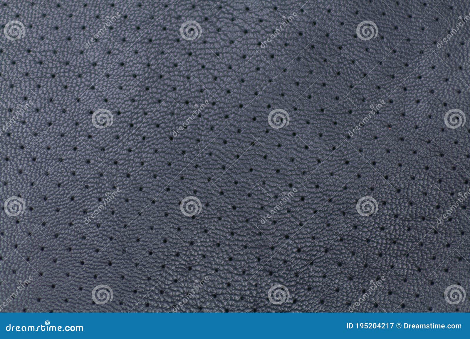 perforated imitation leather textile texture in black