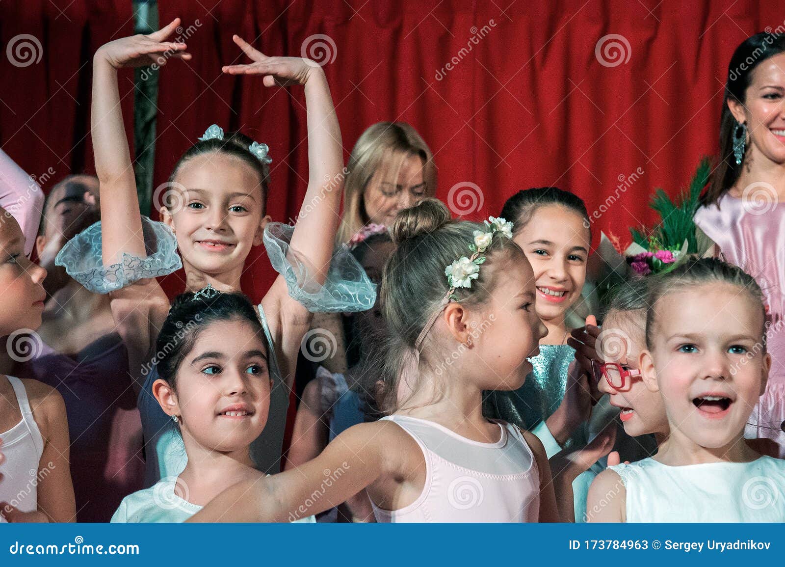 Performance of a Children`s Private Ballet School. Saint Petersburg ...