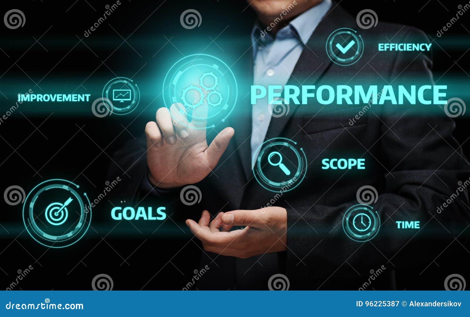 performance management efficiency improvement business technology concept