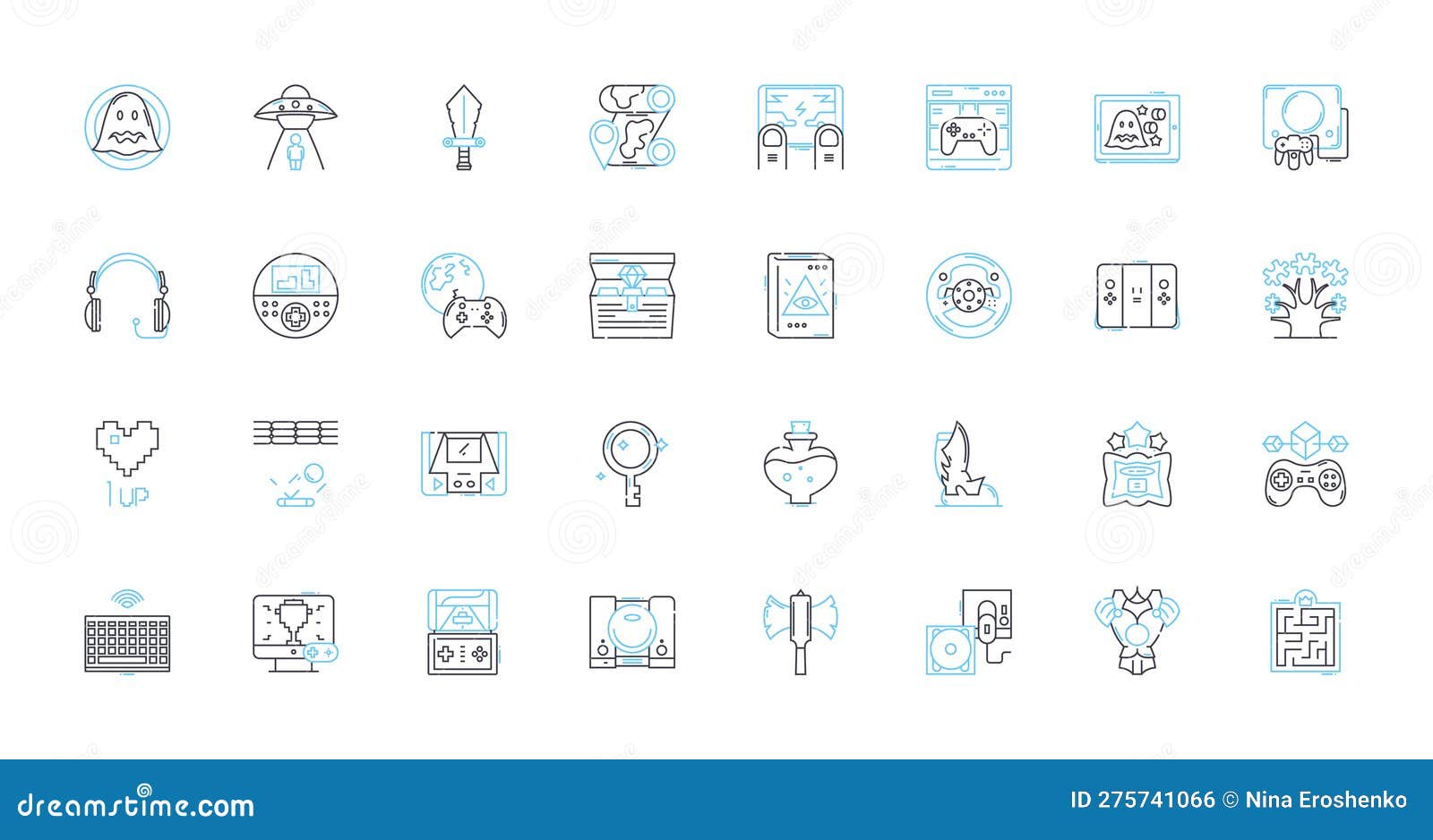 performance tracking linear icons set. analytics, metrics, evaluations, measurements, dashboards, progress, benchmarks