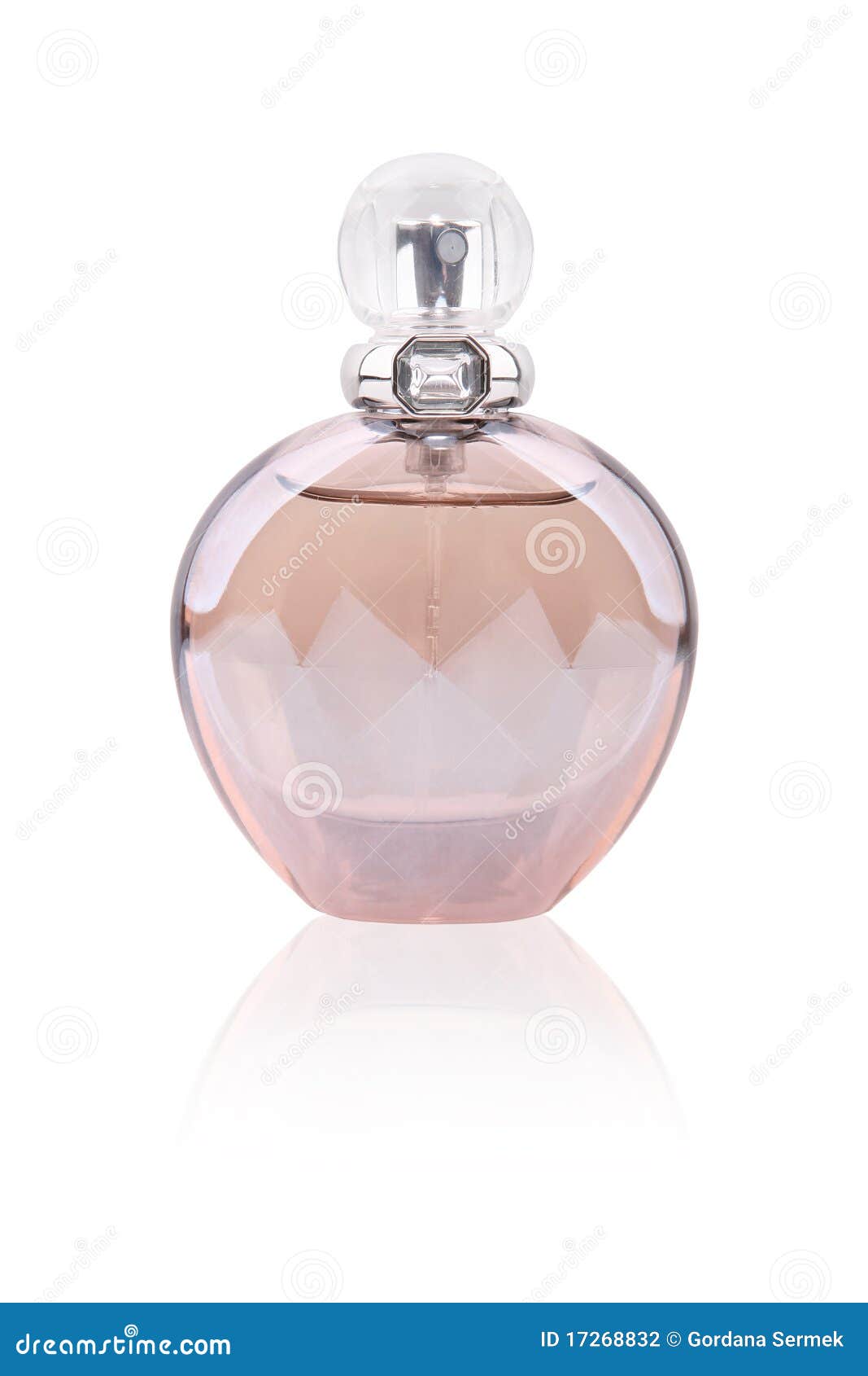 Perfume Bottle with Diamond Stock Photo - Image of blank, clear: 17268832