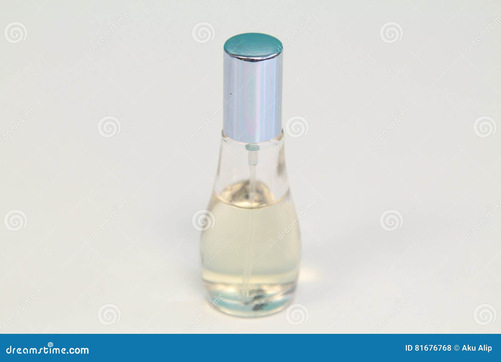 perfume in light blue bottle