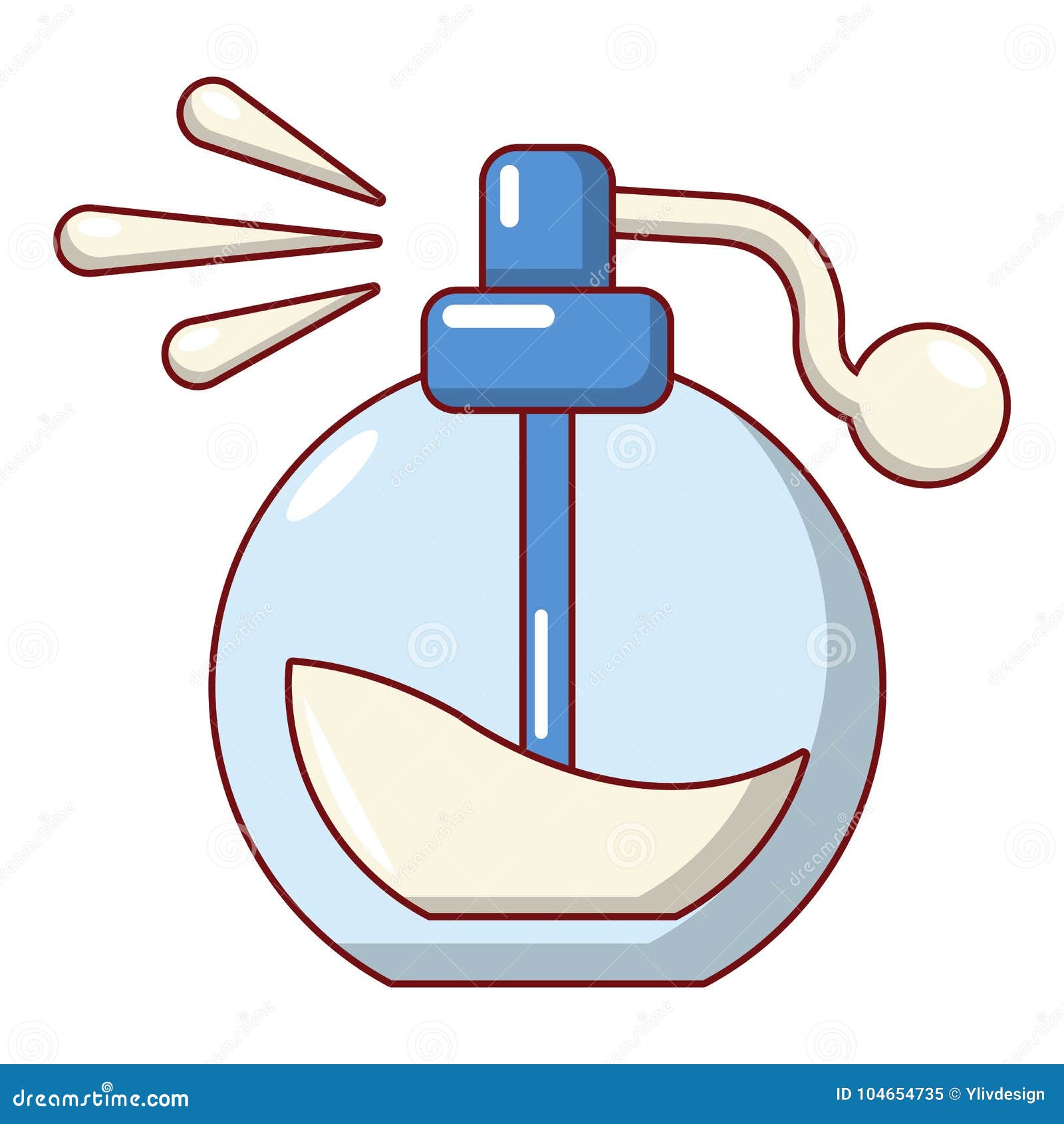 Perfume Bottle Spray Icon, Cartoon Style Stock Vector - Illustration of ...