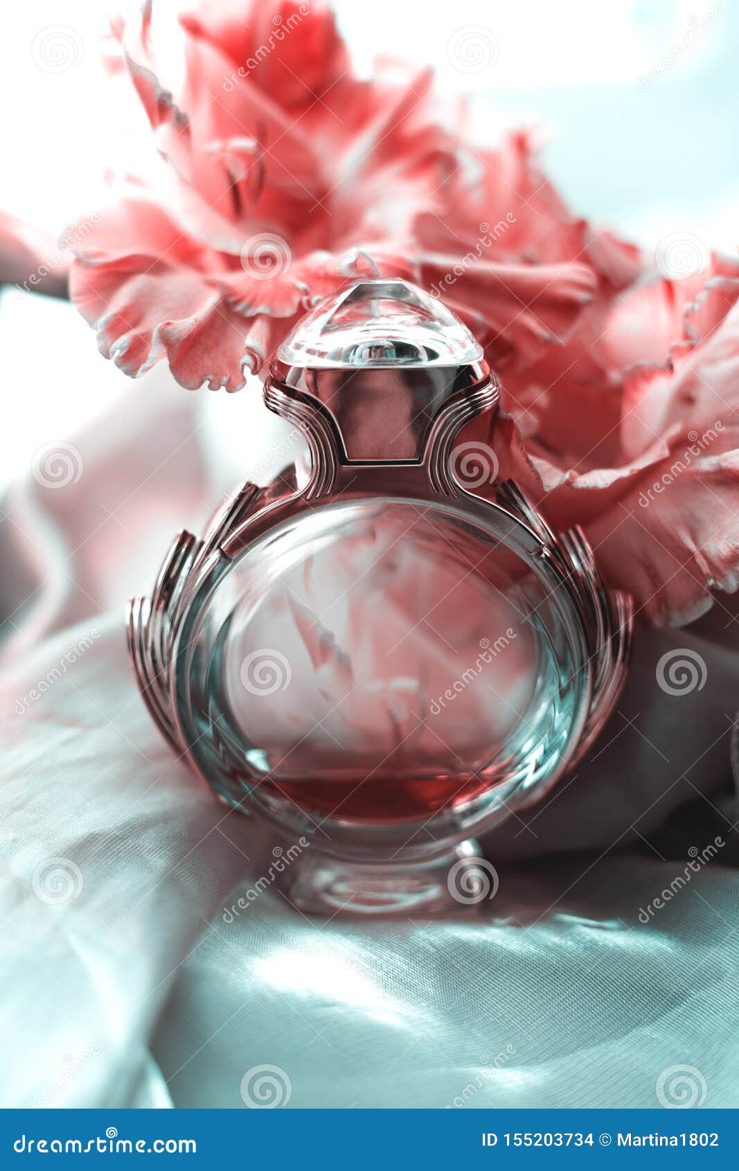 Perfume with flowers stock photo. Image of ingredient 155203734