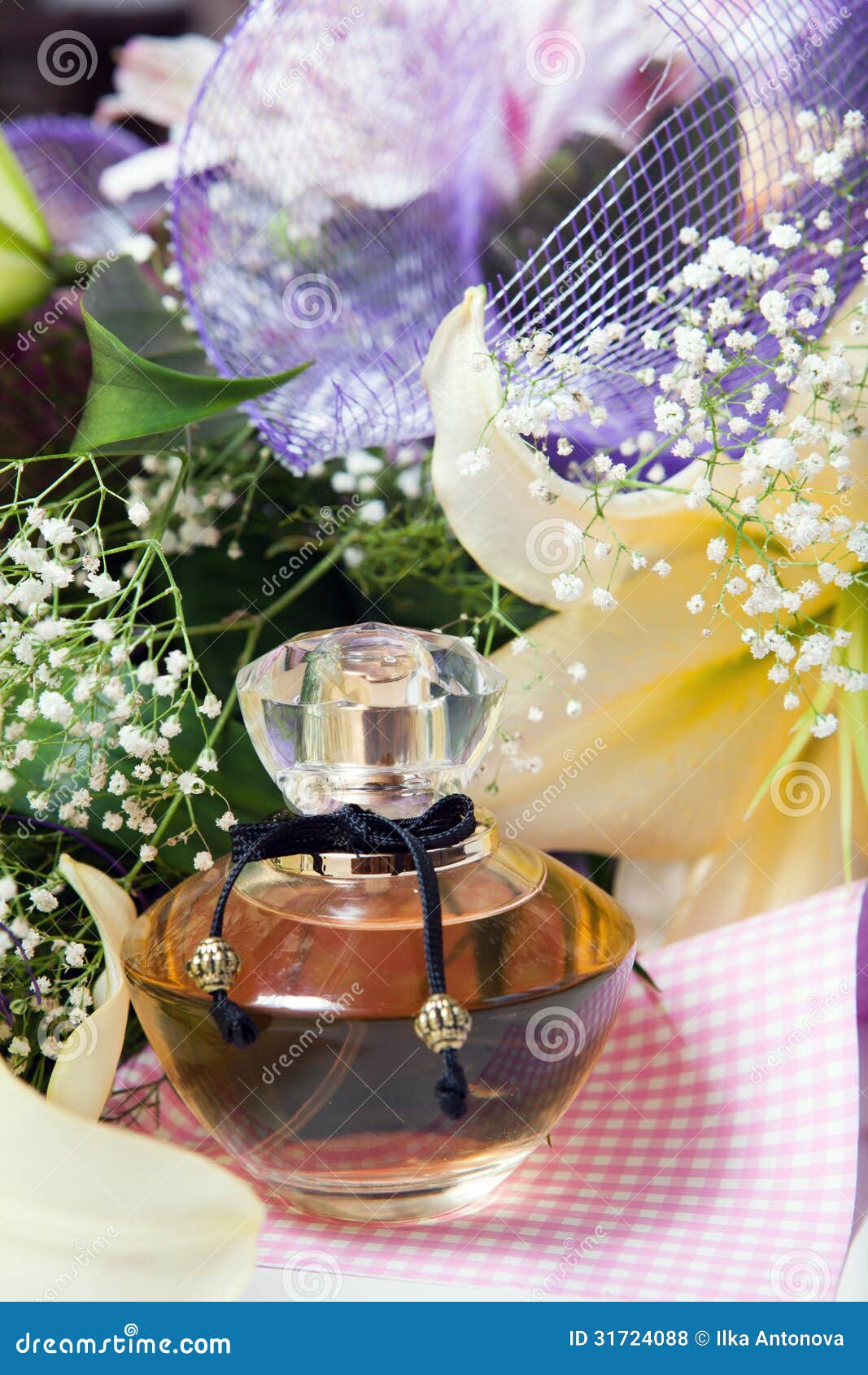 Perfume and flowers stock photo. Image of lifestyle, medicine 31724088