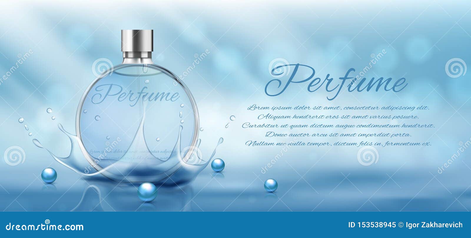 perfume in light blue bottle