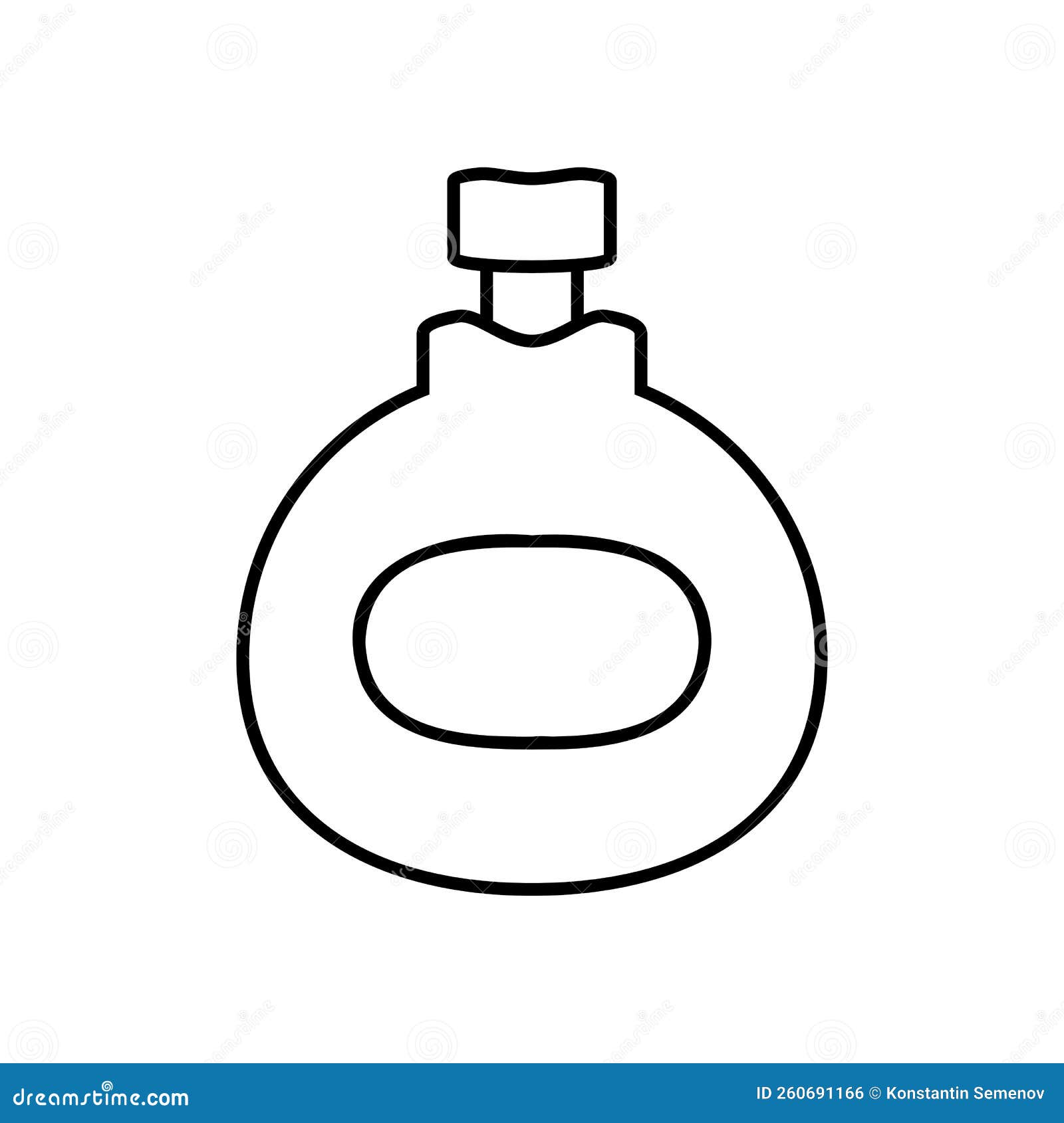Perfume icon on white stock vector. Illustration of perfumer - 260691166