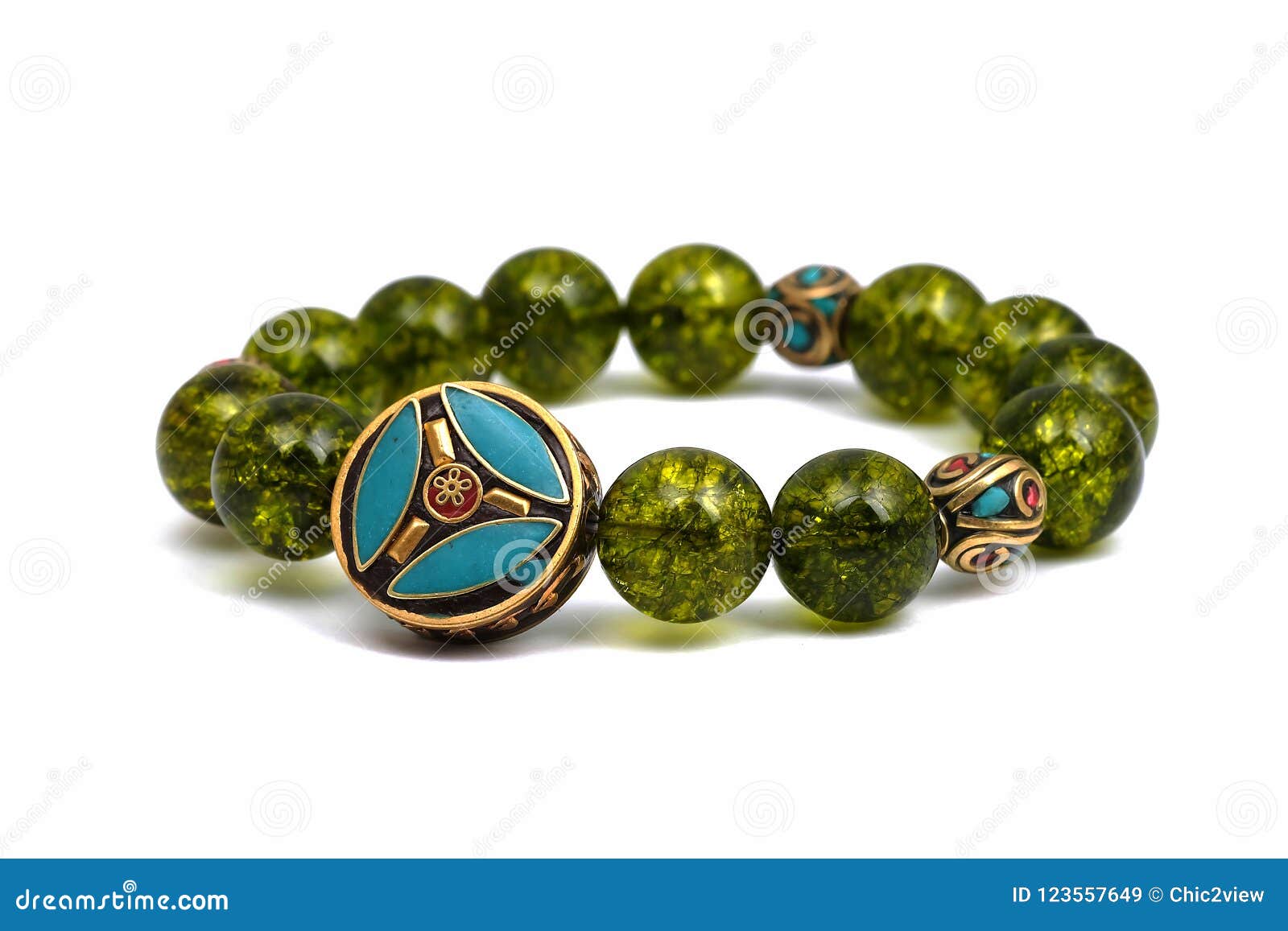 Peridot Bracelet Gemstone Natural Beads  Plus Value