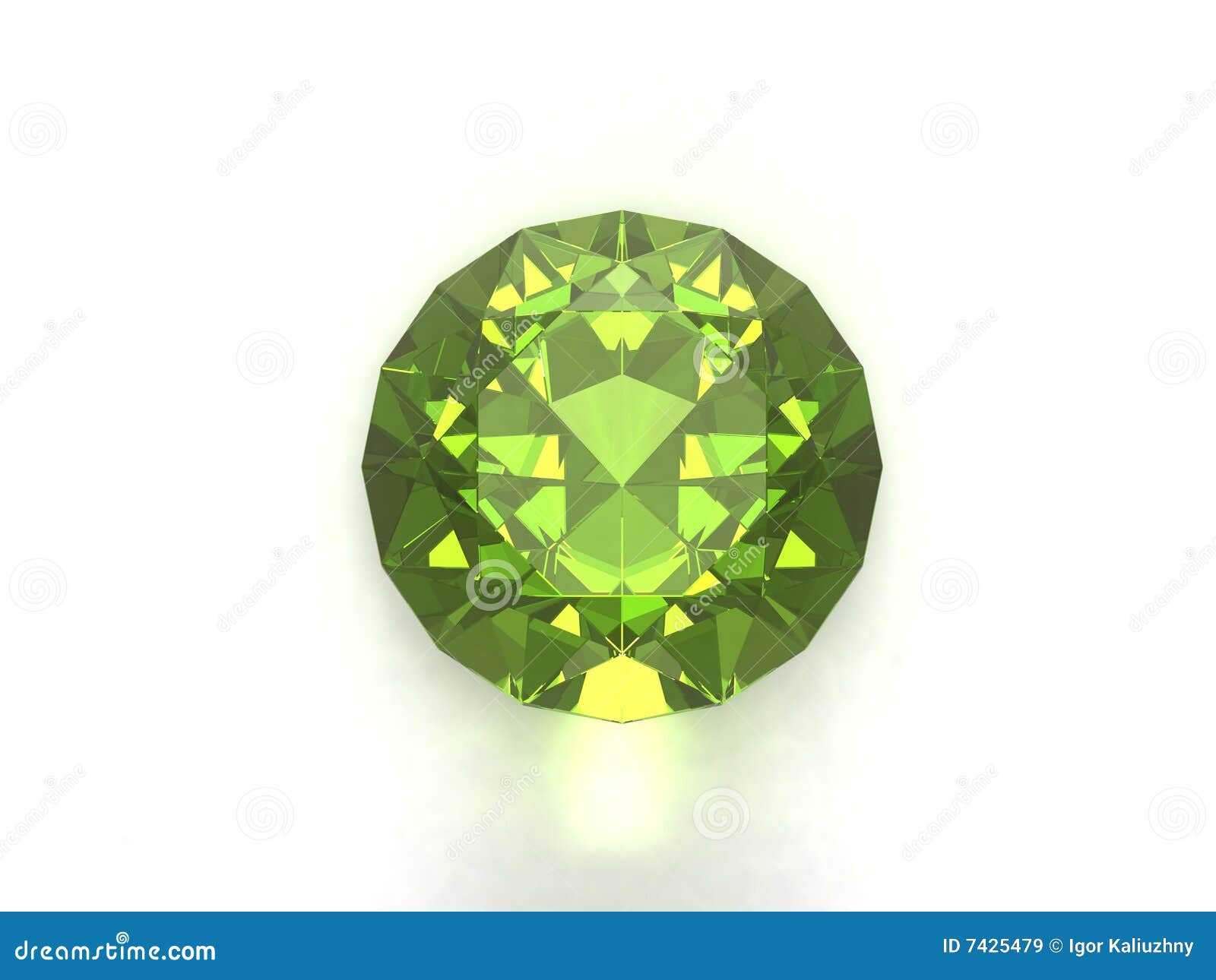 peridot or chysolite gemstone