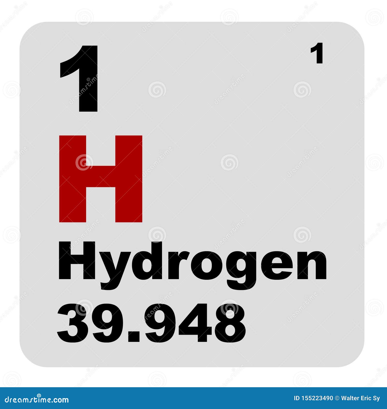 Periodic Table Of Elements Hydrogen Stock Illustration Illustration Of Periodic