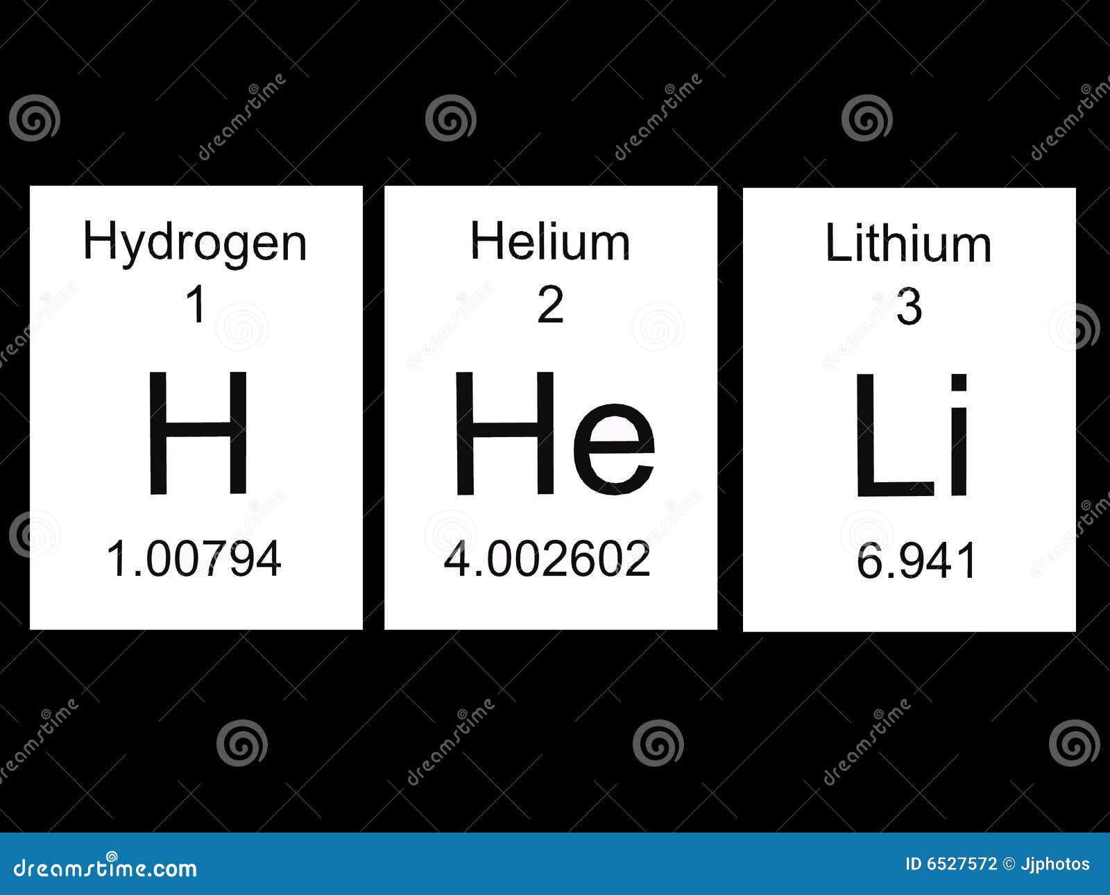 Periodic Table First Three Elements Stock Illustration Illustration Of Metal