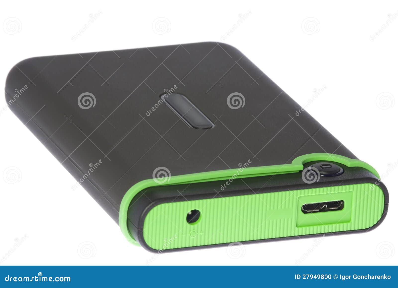 Peripheral Hard Drive In Protective Rubber Box Stock Photo Image of