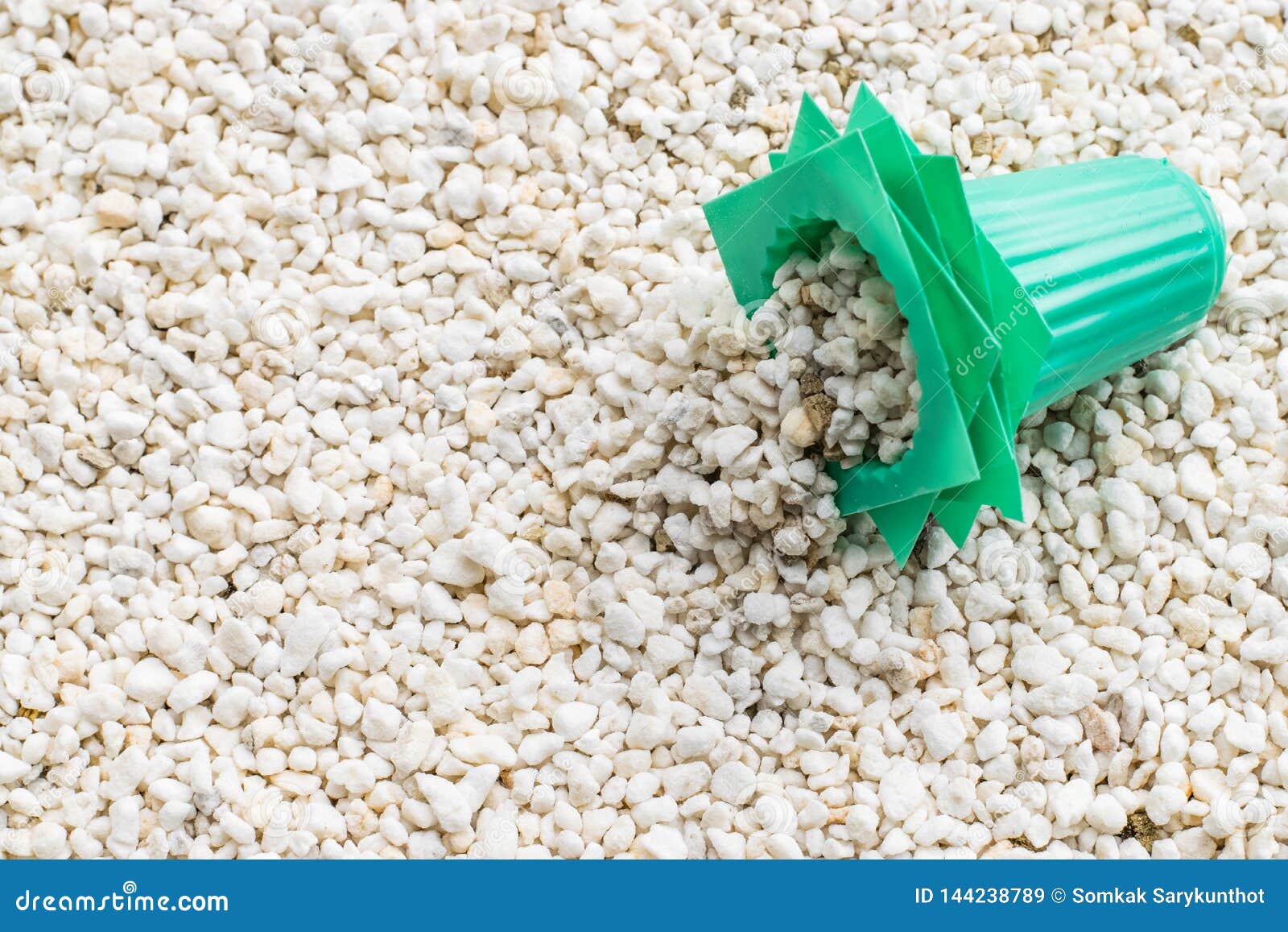 Perlite with green cup stock image. Image of garden 144238789