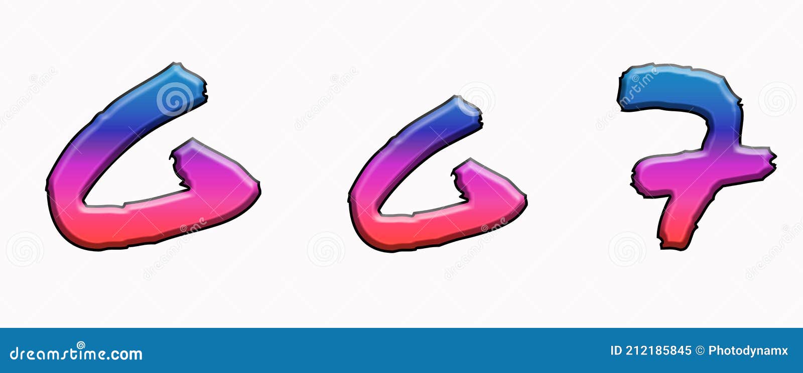 Permanent Marker Font Fonts Gradient Sans Serif Alphabet Letters