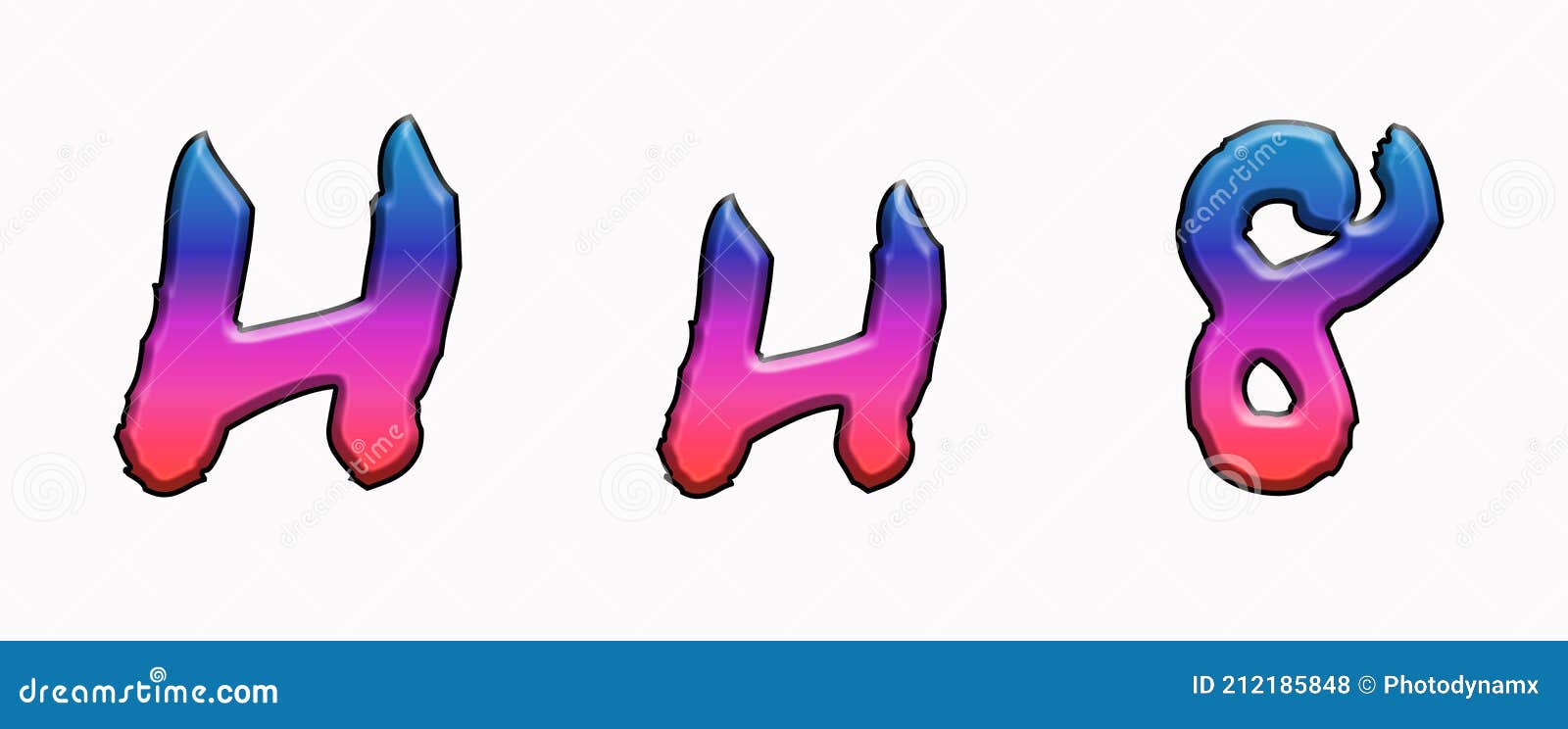 Permanent Marker Font Fonts Gradient Sans Serif Alphabet Letters