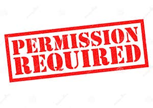 PERMISSION REQUIRED Stock Illustration Illustration Of Entry 86703895