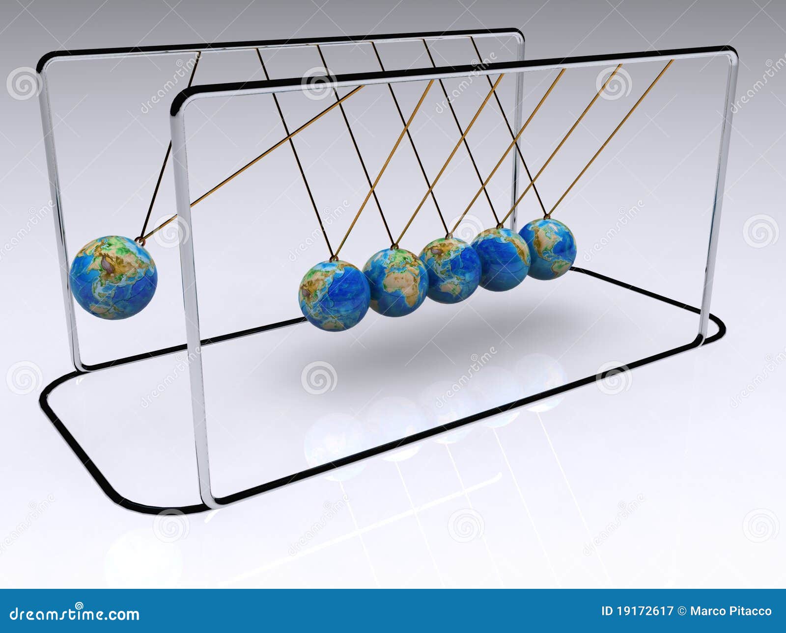Perpetual motion stock illustration. Illustration of balance 19172617