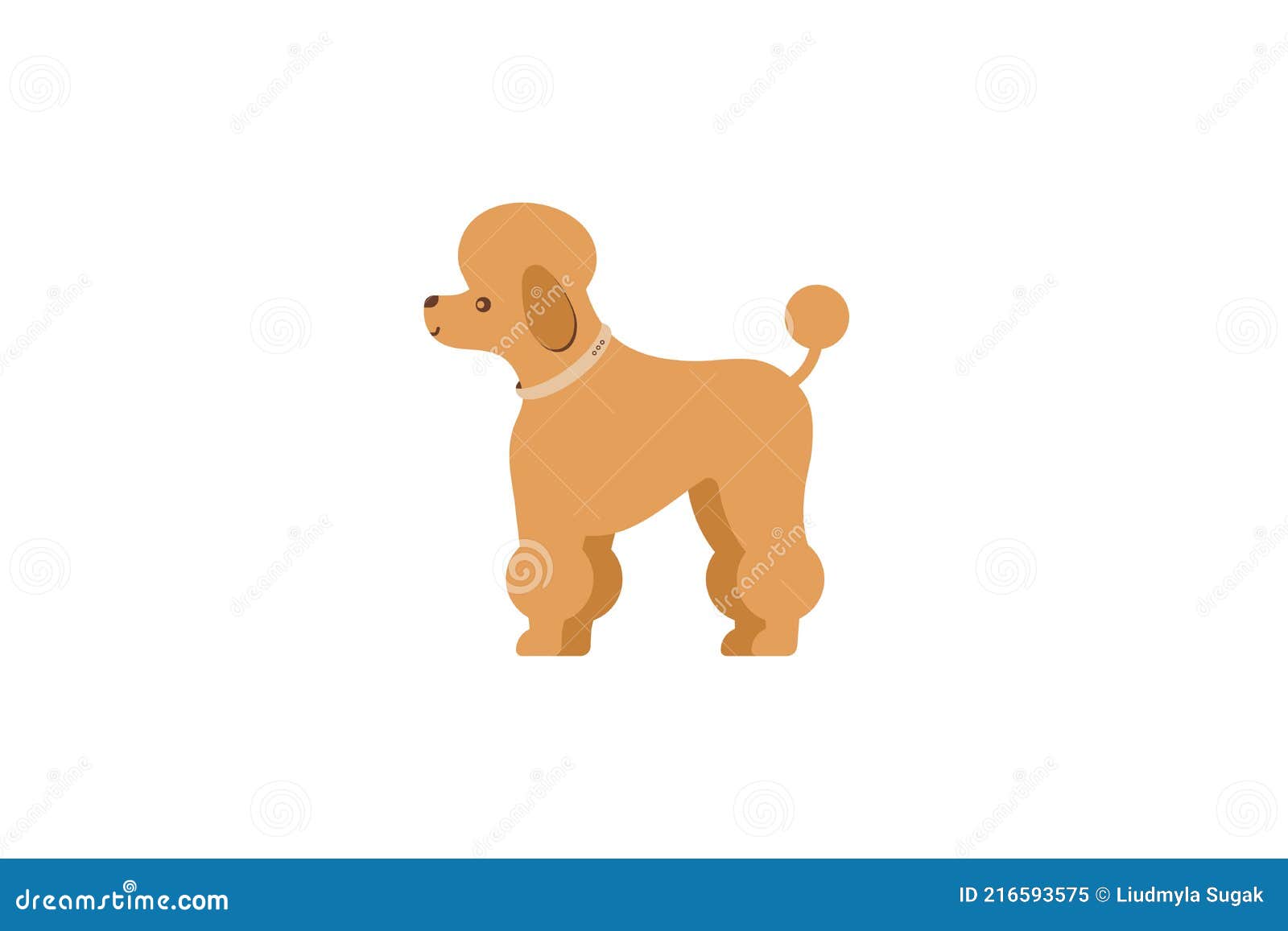 Perro Con Cuello. French Poodle Ilustración. Ilustración del Vector - Ilustración de arte, historieta: 216593575 Perro Con Cuello. French Poodle Ilustración. Ilustración del Vector - Ilustración de arte, historieta: 216593575