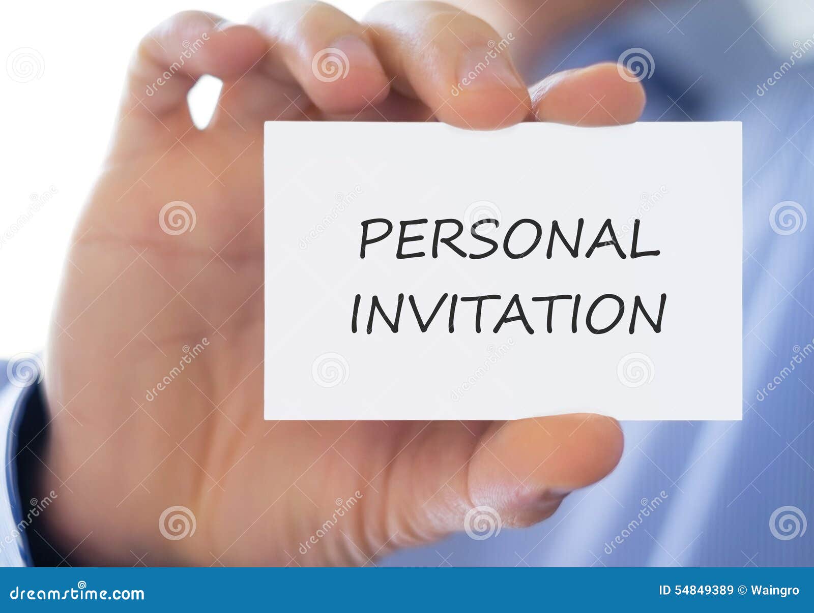 Personliche Einladung Stockbild Bild Von Einladung Personliche