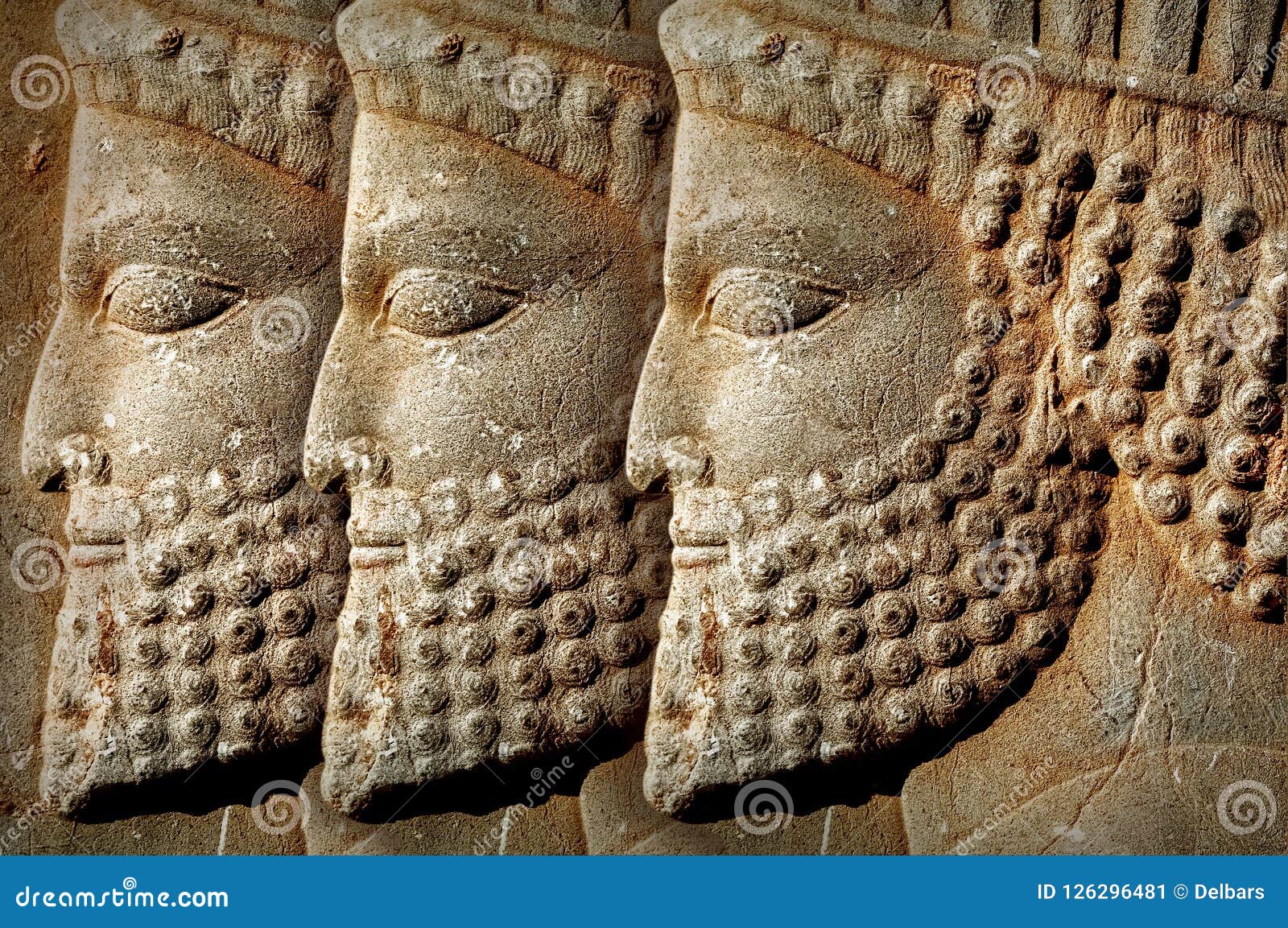 persepolis is the capital of the ancient achaemenid kingdom. iran. ancient persia. bas-relief carved on the walls of old buildings