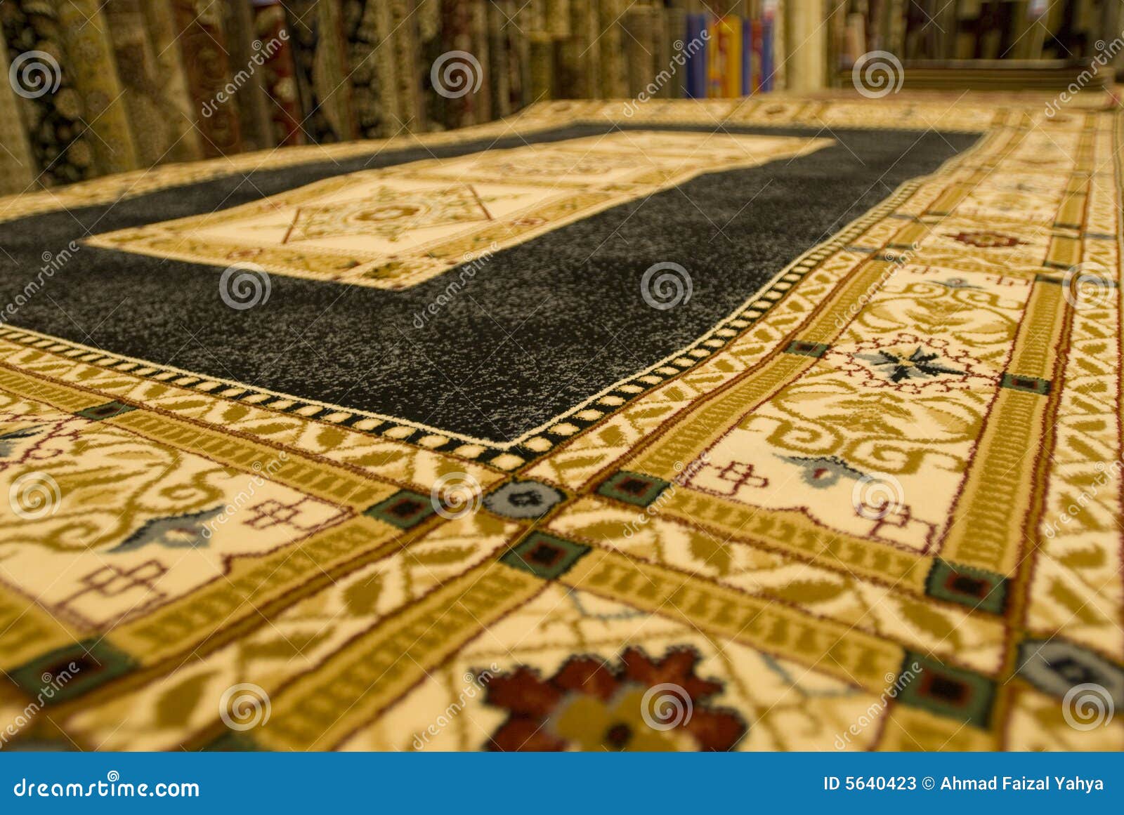 Persian carpets on display stock image. Image of flower 5640423