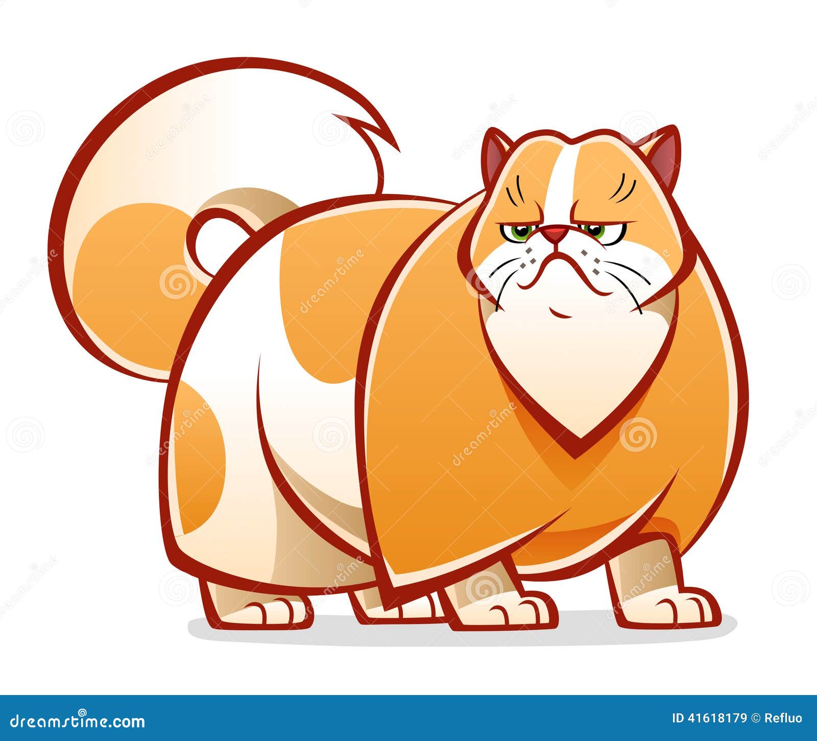 Persian Cat Stock Vector Illustration Of Persian Domestic 41618179