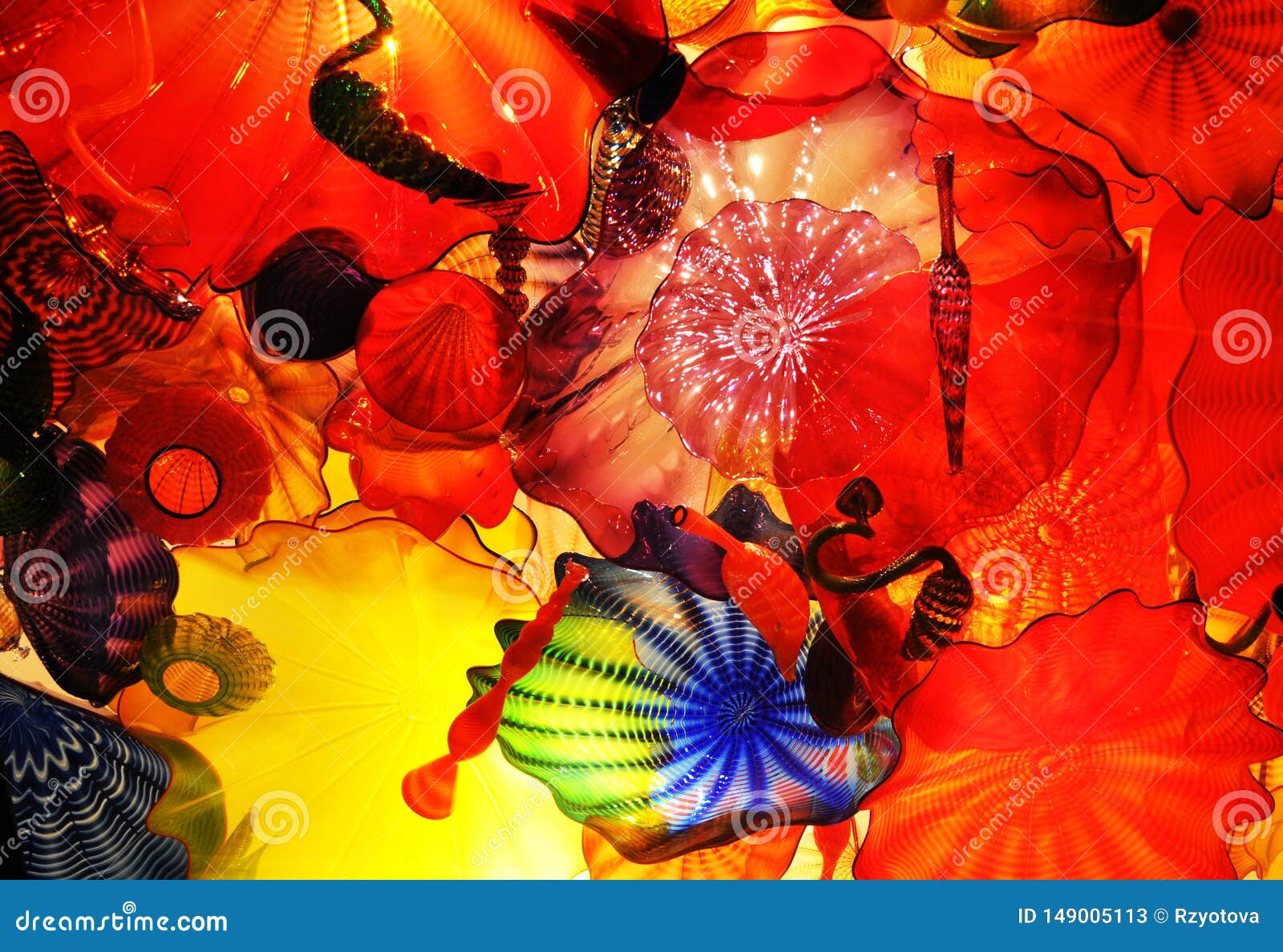 Persian Ceiling Chihuly Garden And Glass Stock Image