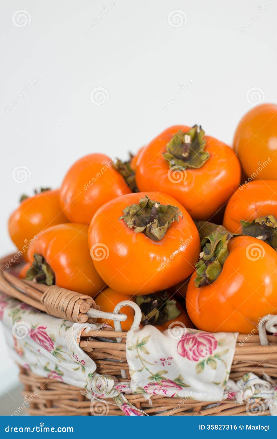 Persimmon Fruit in the Basketball Stock Photo Image of eating, basket