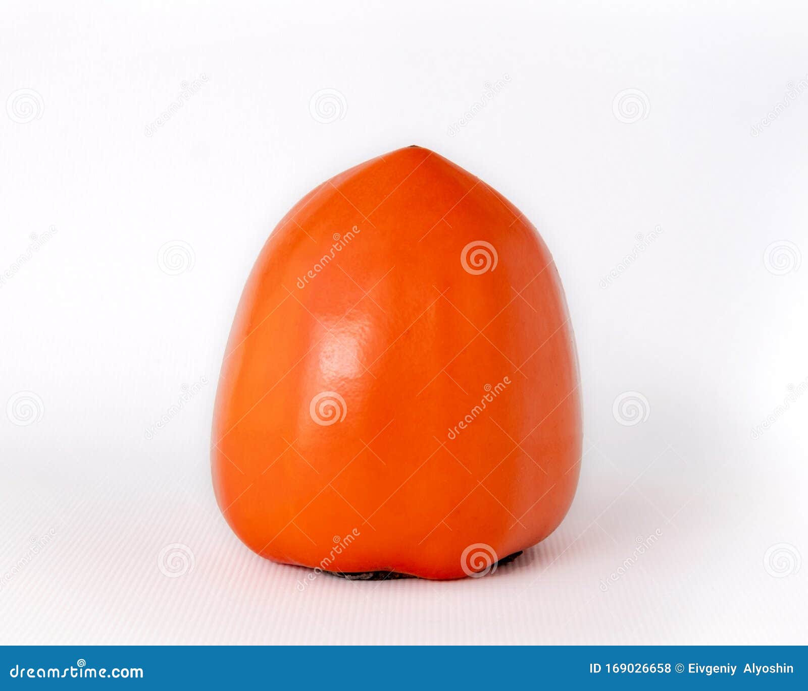 Persimmon on White Background Stock Photo Image of ebenaceae
