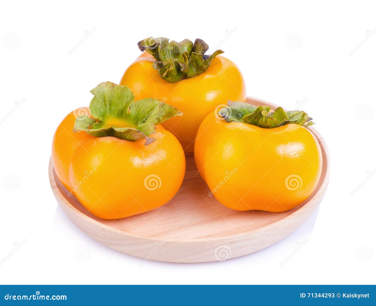 Persimmon on White Background Stock Image Image of diet, kaki 71344293