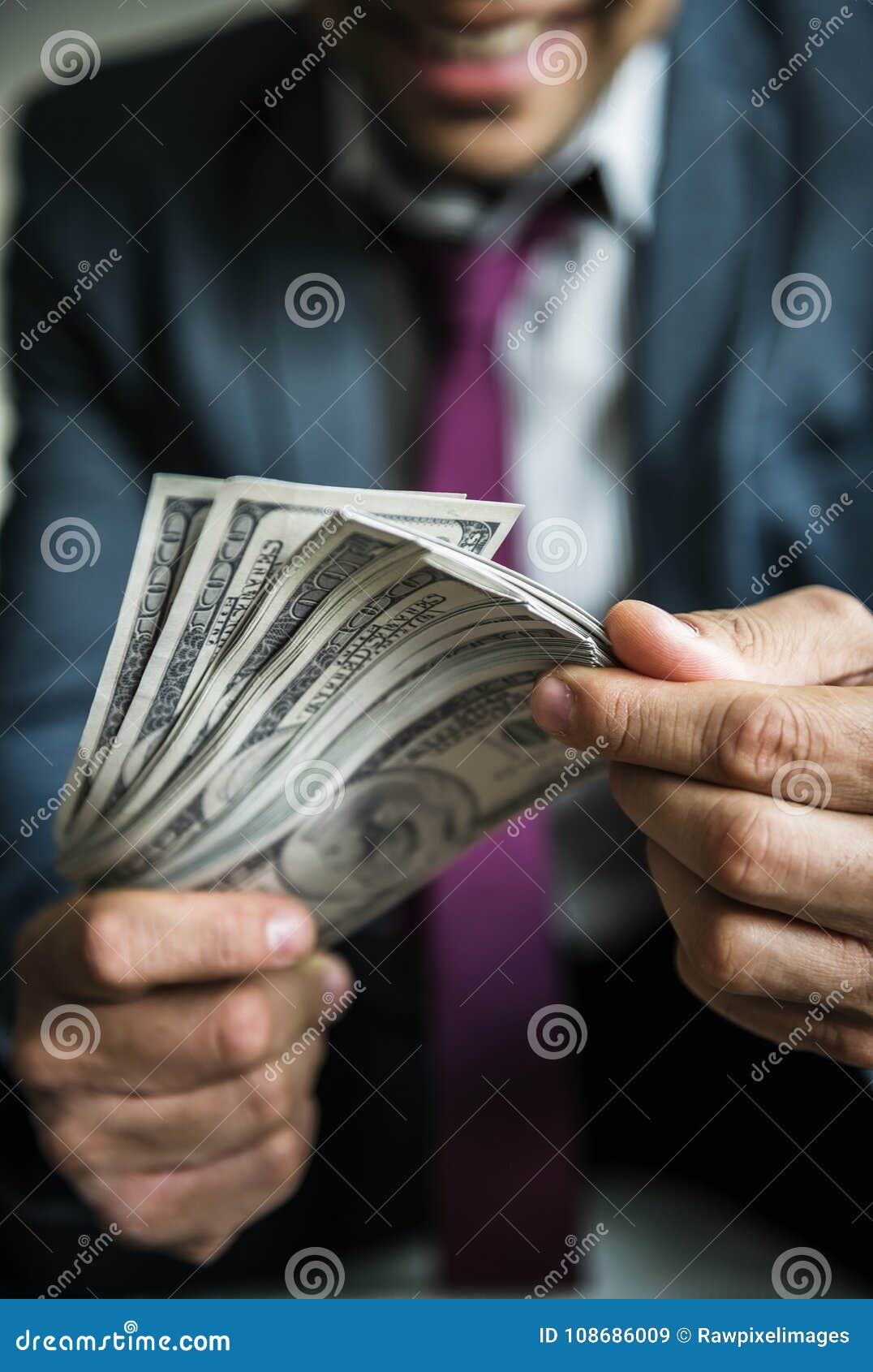 A Person Carrying a Lot of Cash Stock Image Image of count, latin