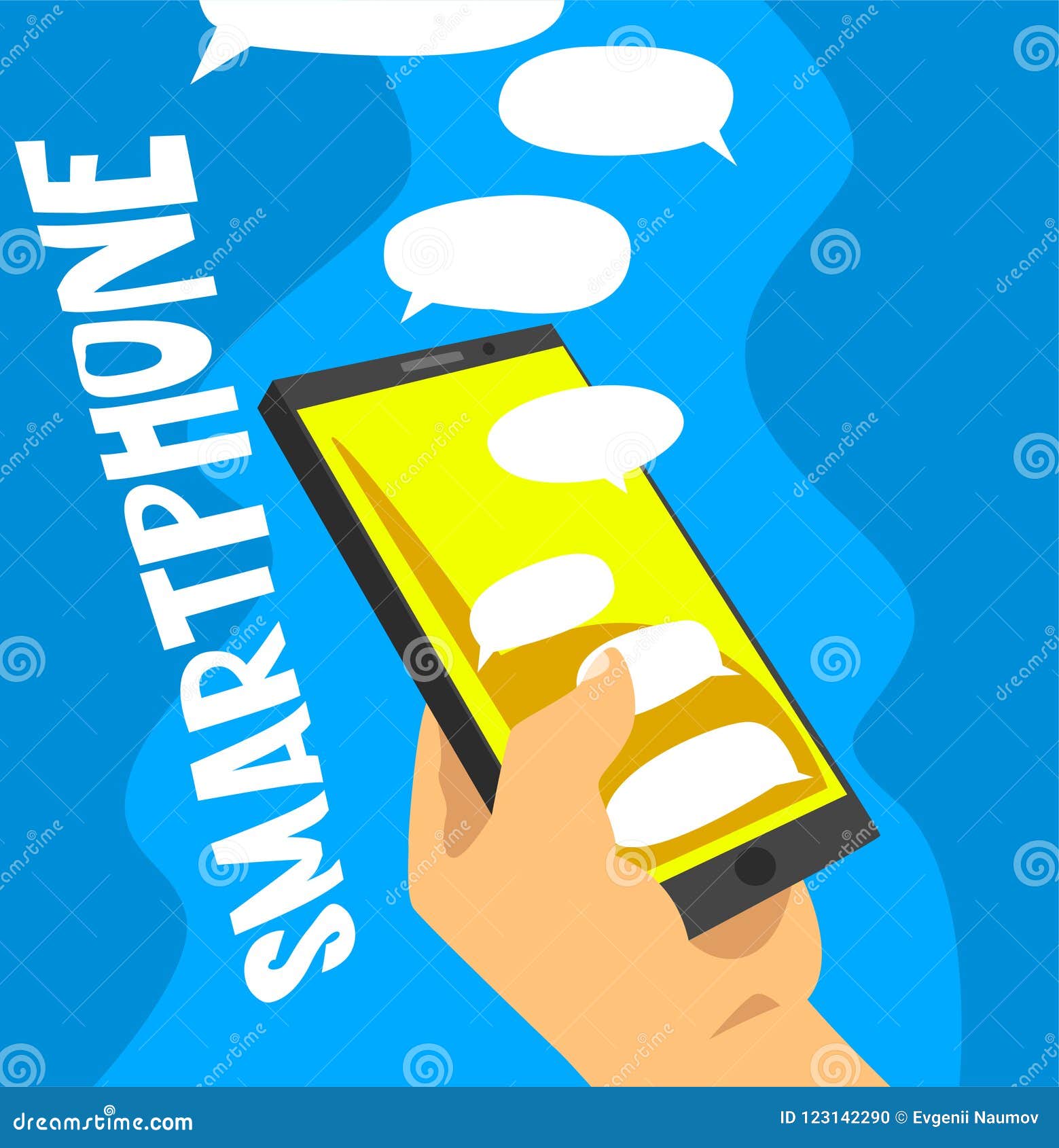 Person Depending On Smartphone Mobile Dependence Bad Habit And Addiction Of Modern Society Vector Illustration Stock Vector Illustration Of Chat Banner