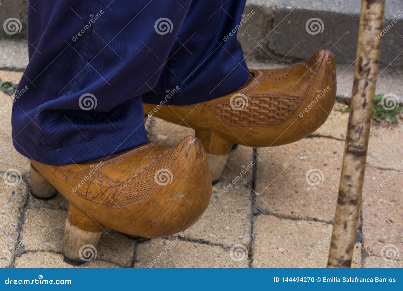 person with footwear of leonese