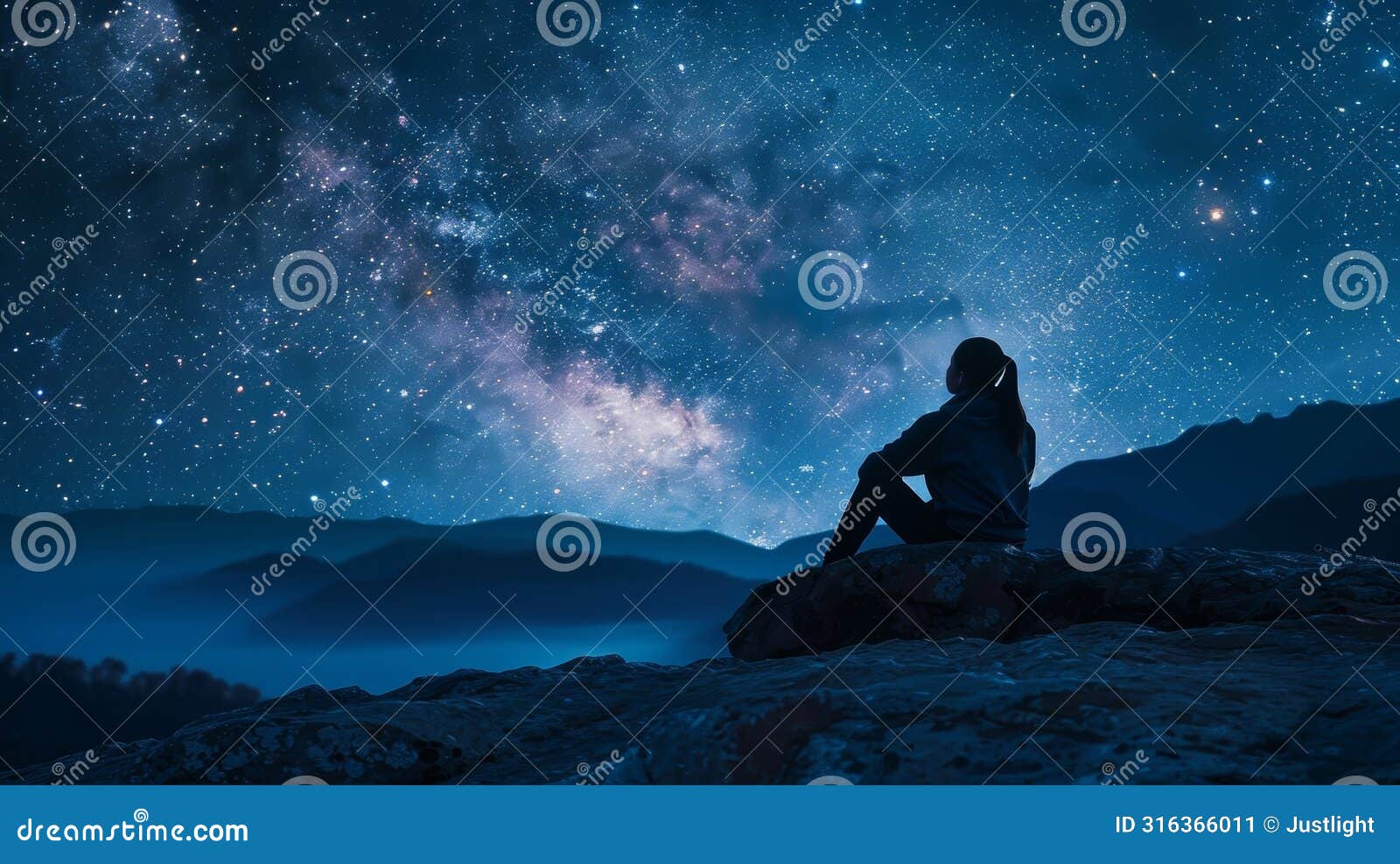 a person gazing at the night sky lost in thought as they contemplate the potential longterm consequences of enhancing