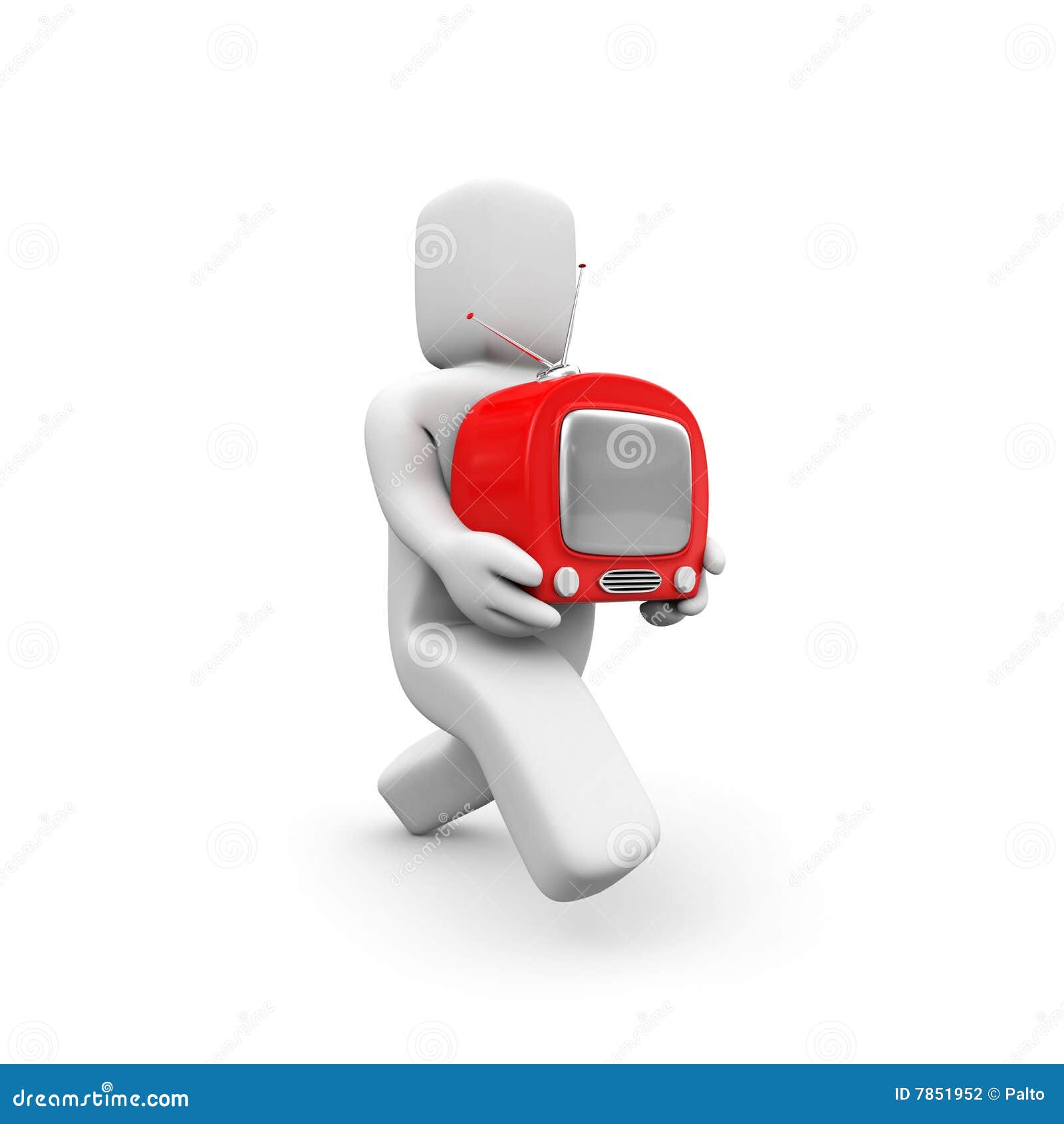 The person has bought TV stock illustration. Illustration of display