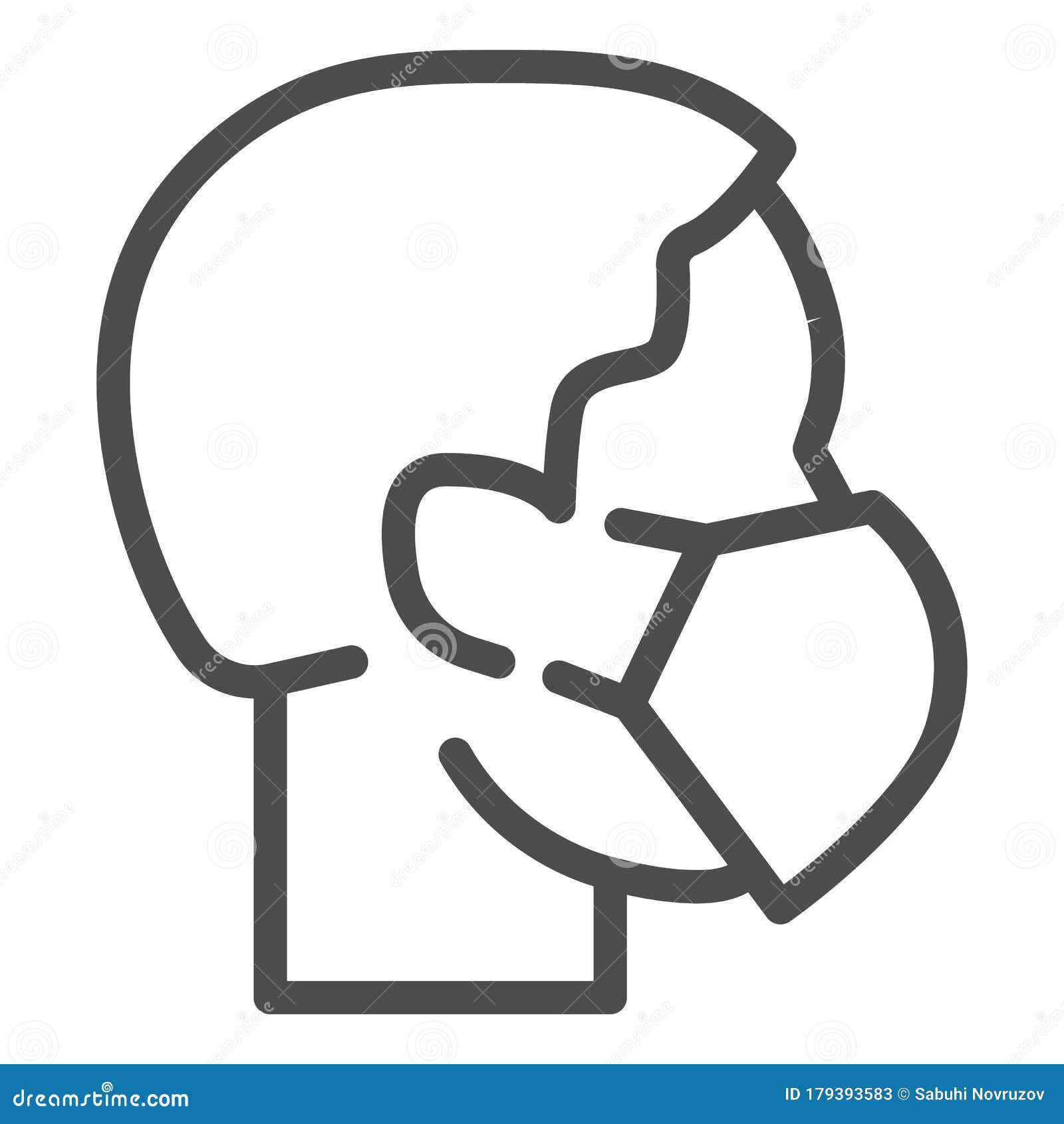 person head with respirator or mask line icon. masked person outline style pictogram on white background. coronavirus