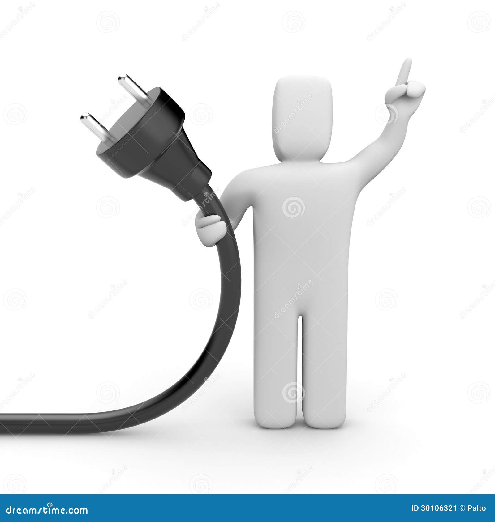 Person Hold Cable. Gives Tips Stock Illustration Illustration of line