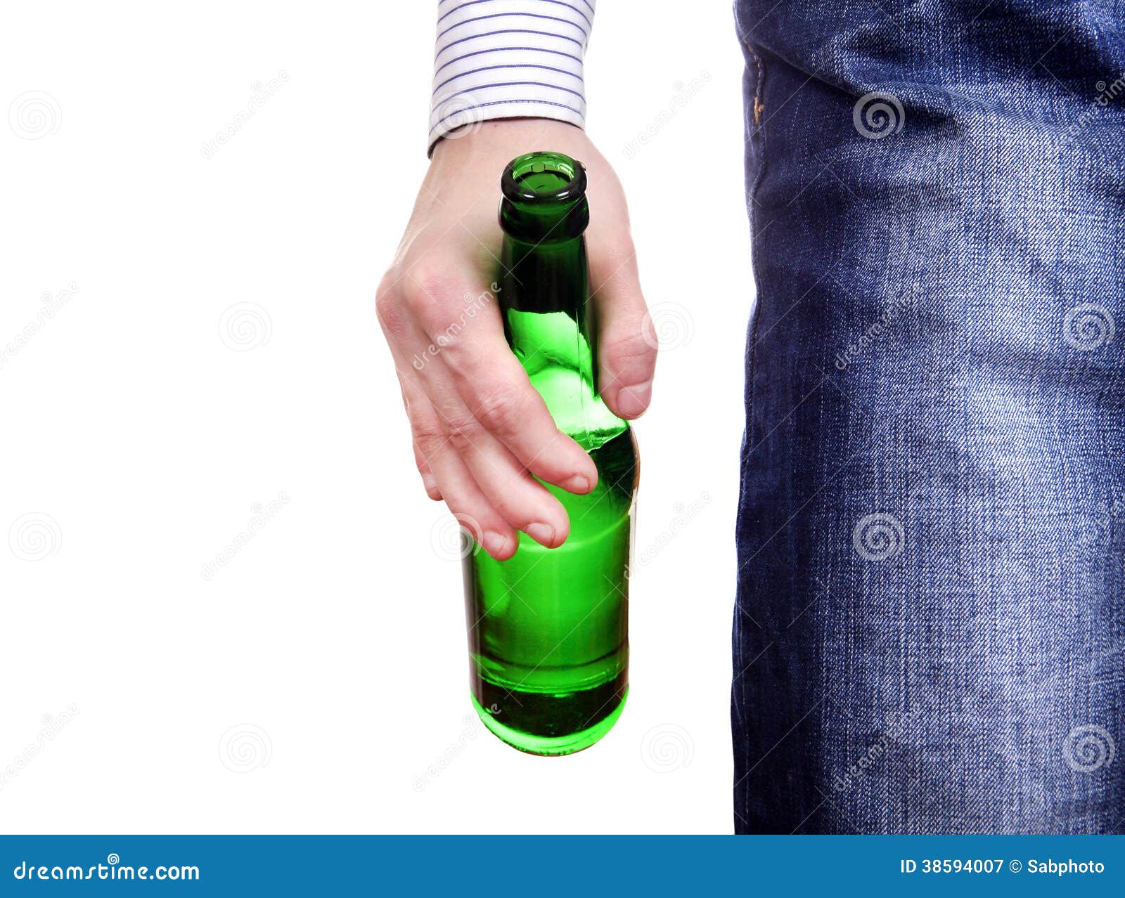 Person holding Beer Bottle stock image. Image of indoor 38594007