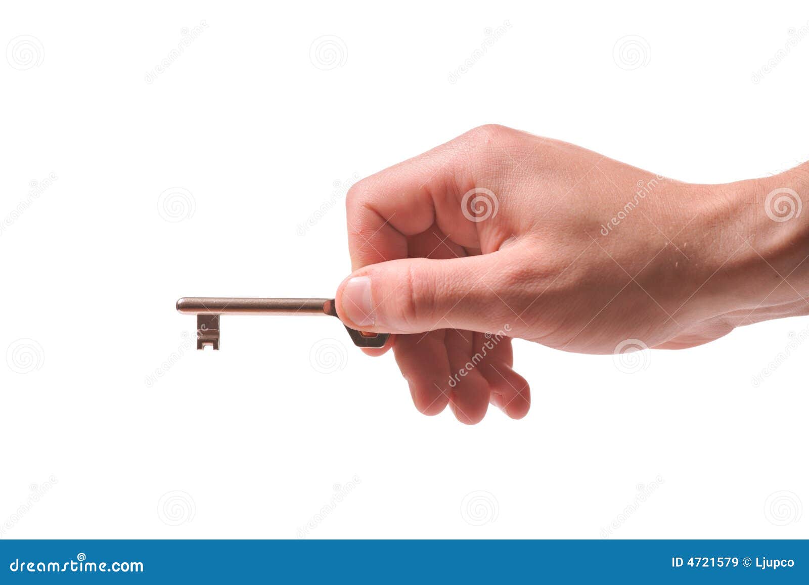 Person holding a door key stock image. Image of object - 4721579