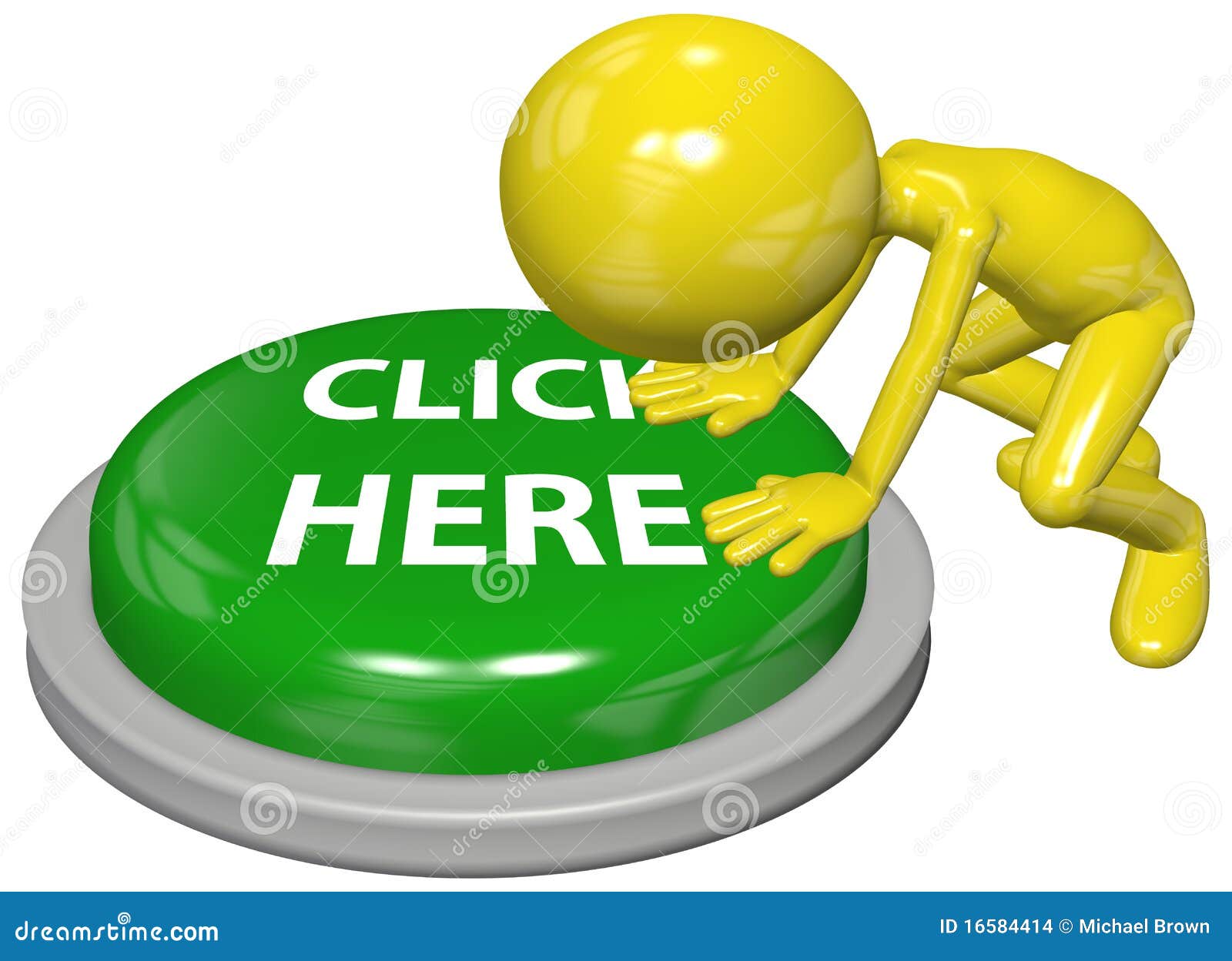 Person Push CLICK HERE Website Link Button Stock Photo | CartoonDealer.com #16584414