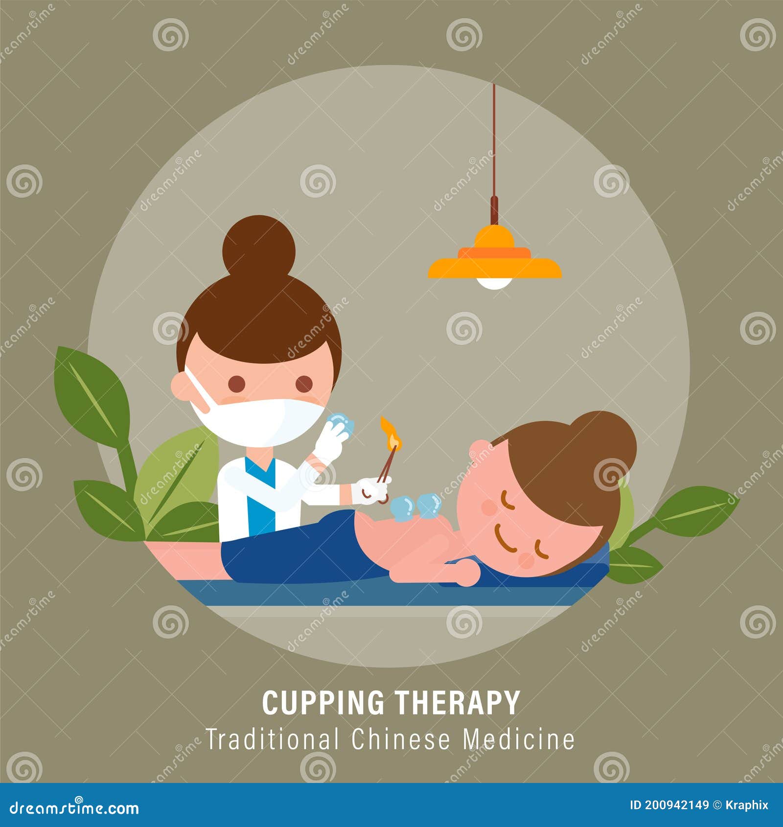 Cupping Therapy Logo Design Fire Cupping Vector Design 145572776