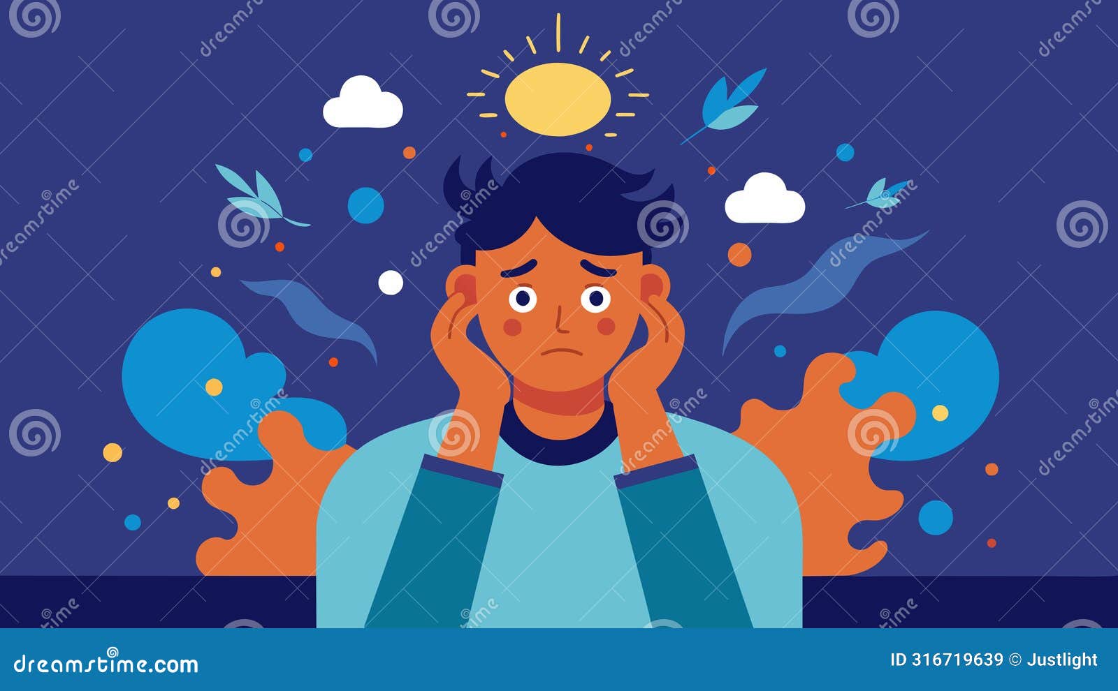a person with sensory sensitivities feeling exhausted and overwhelmed after a day filled with constant sensory input and