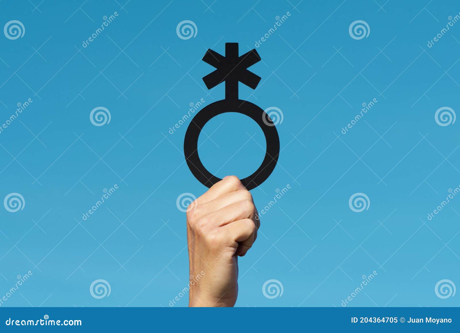 Non Binary Gender Symbol Gender Symbols In Pride Rainbow Colors Stock
