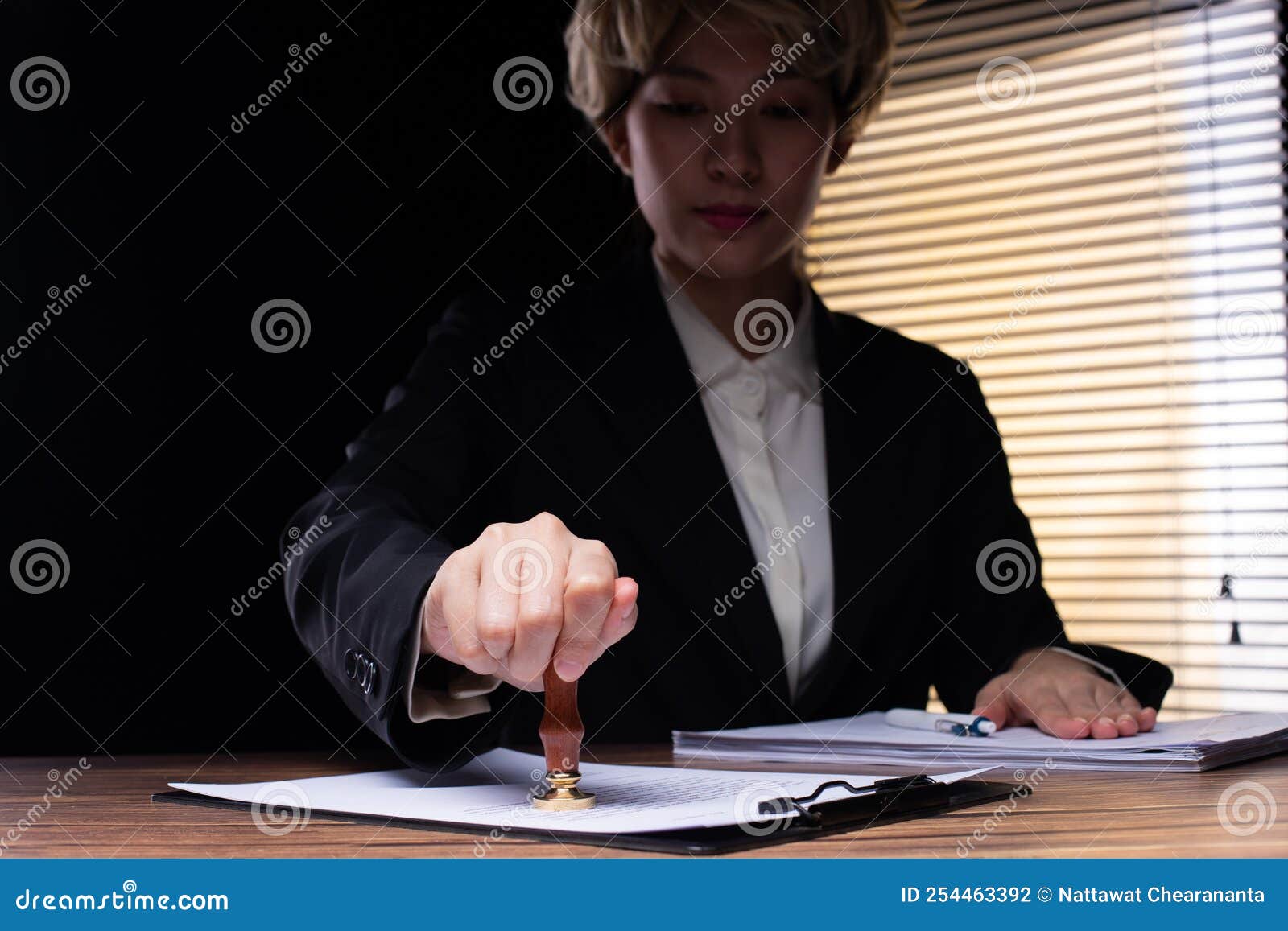 Apply laws. The person signing. Approve document.