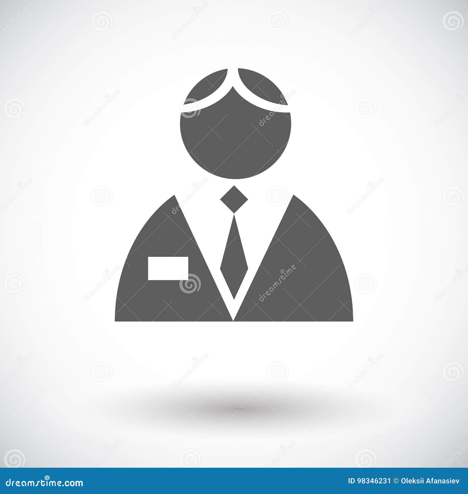 Person single flat icon. stock vector. Illustration of circle 98346231