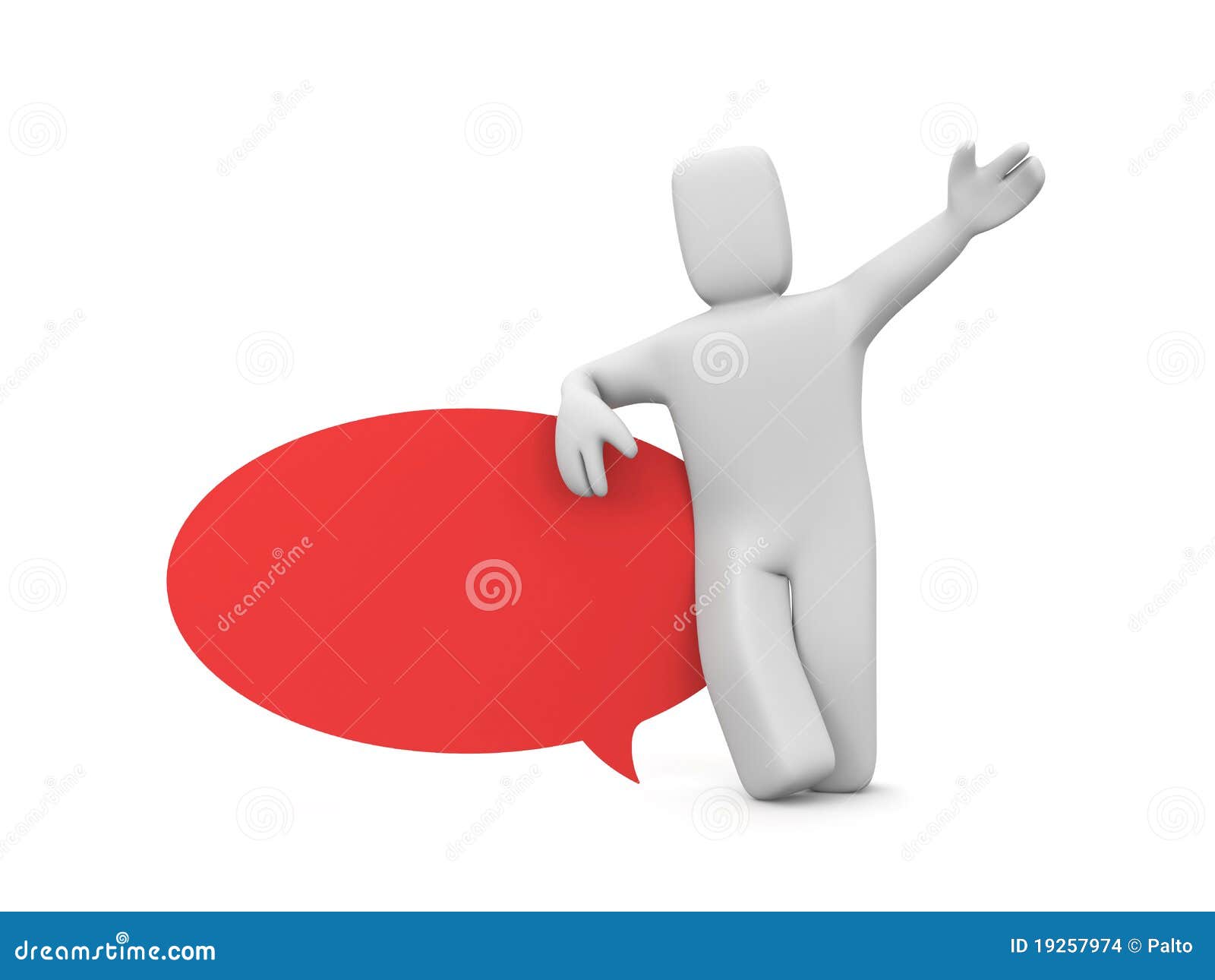 Person With Speech Bubble Stock Images - Image: 19257974