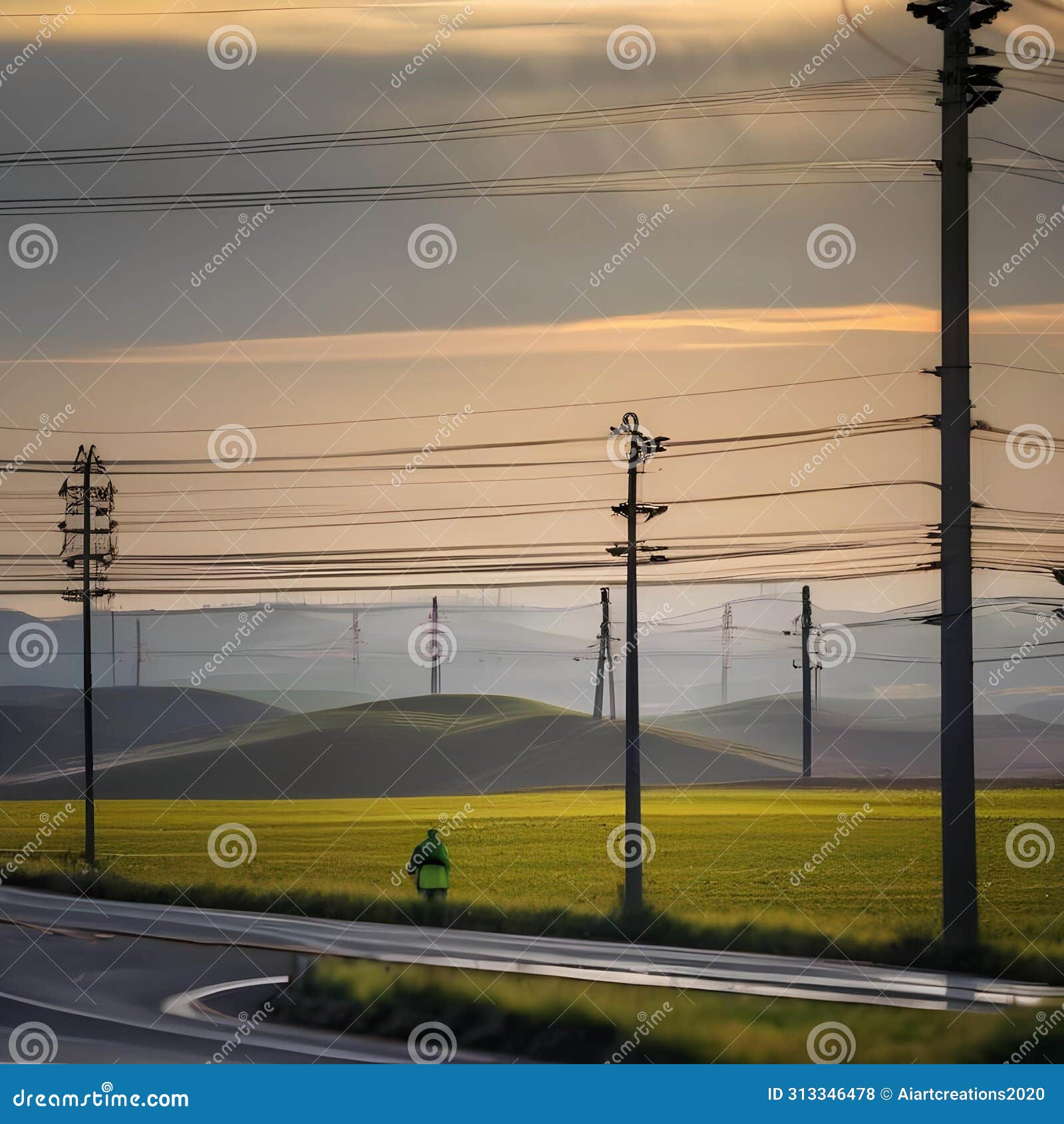 a person using a drone to inspect a power line for maintenance2