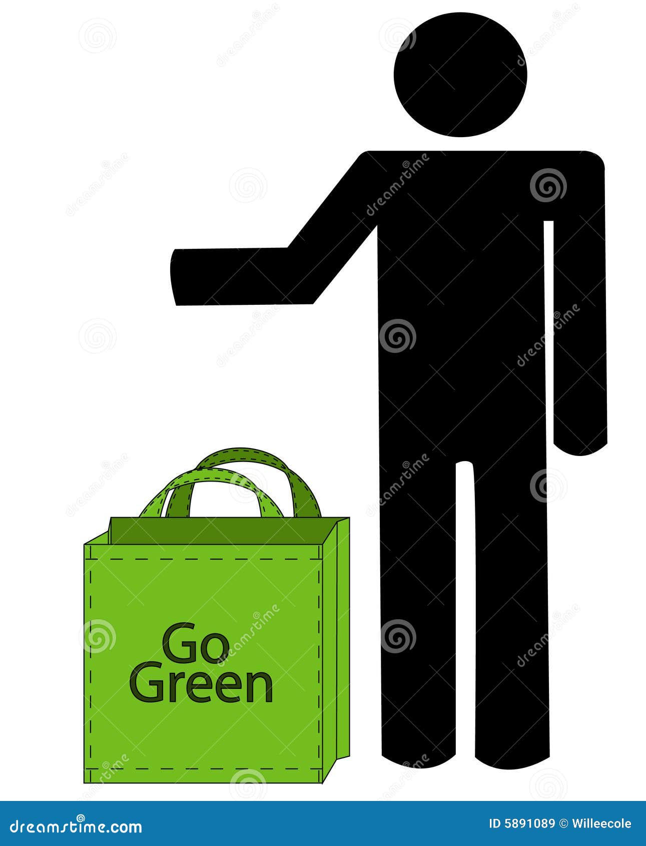 person using recycleable bag