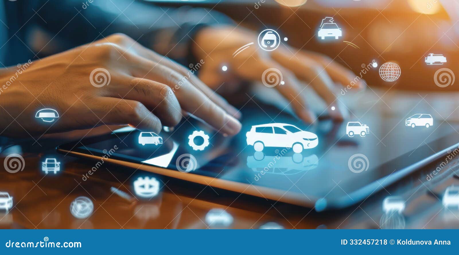 a person using a tablet to explore car insurance options online